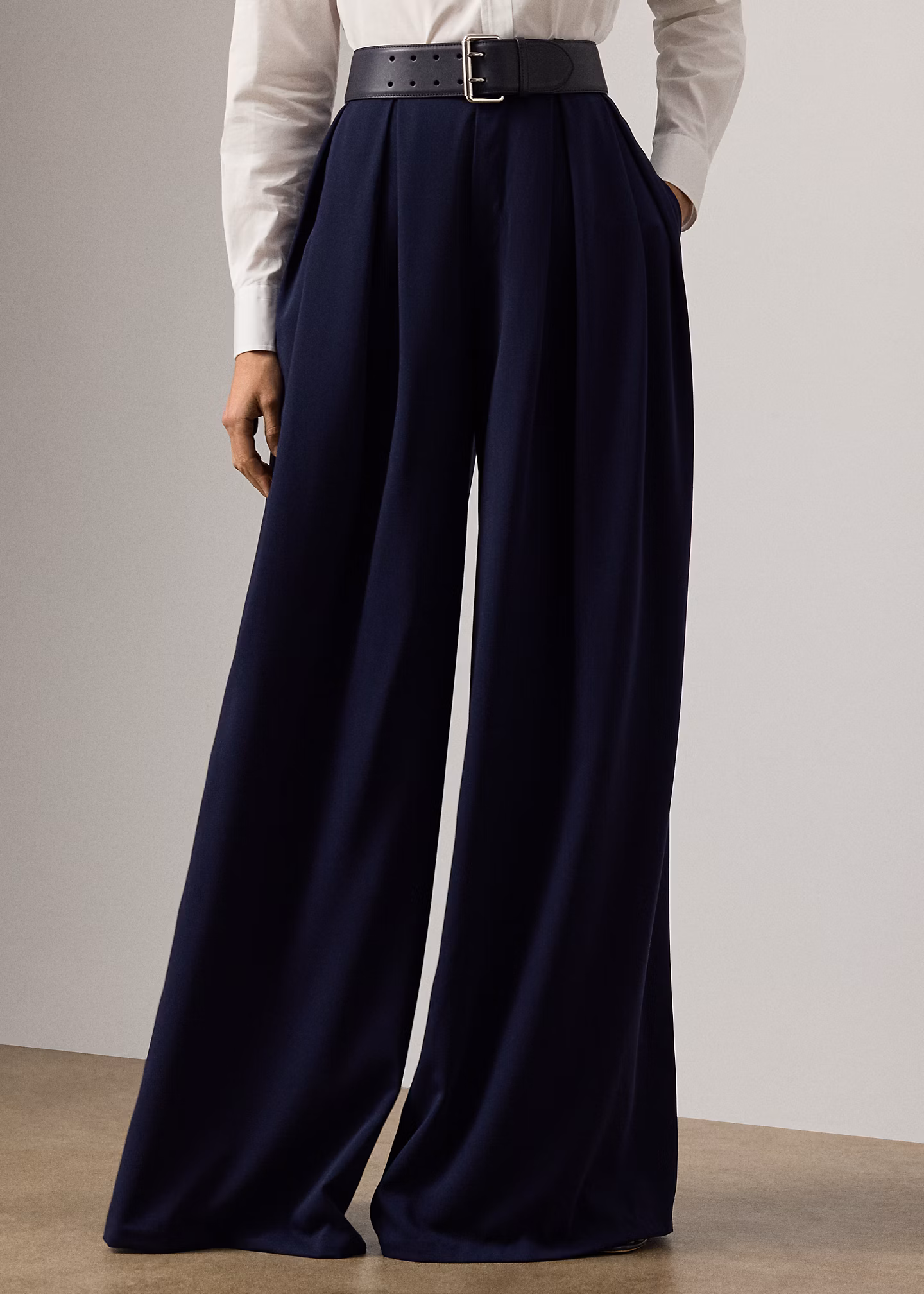 Bundfaltenhose Greer aus Wollgabardine - RALPH LAUREN OUTLET