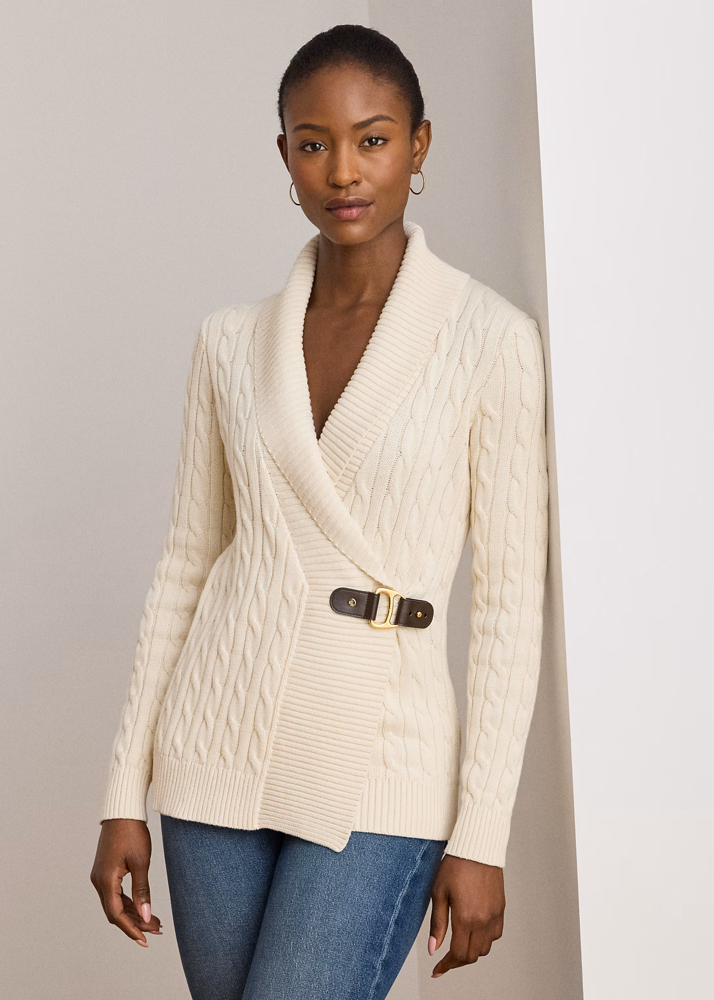 Baumwollpullover mit Schnalle - RALPH LAUREN OUTLET