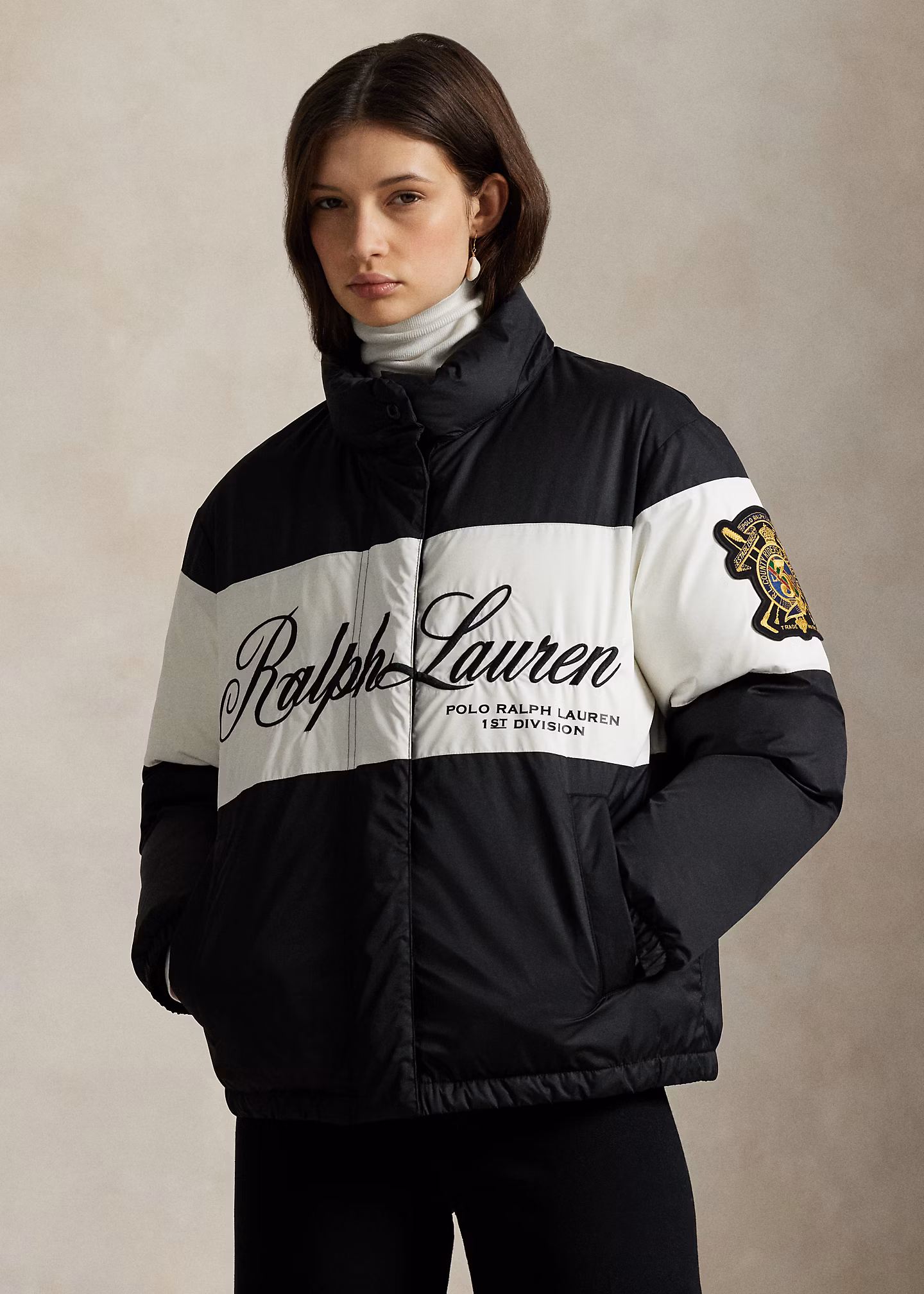 Daunen-Pufferjacke mit Script-Logo - RALPH LAUREN OUTLET