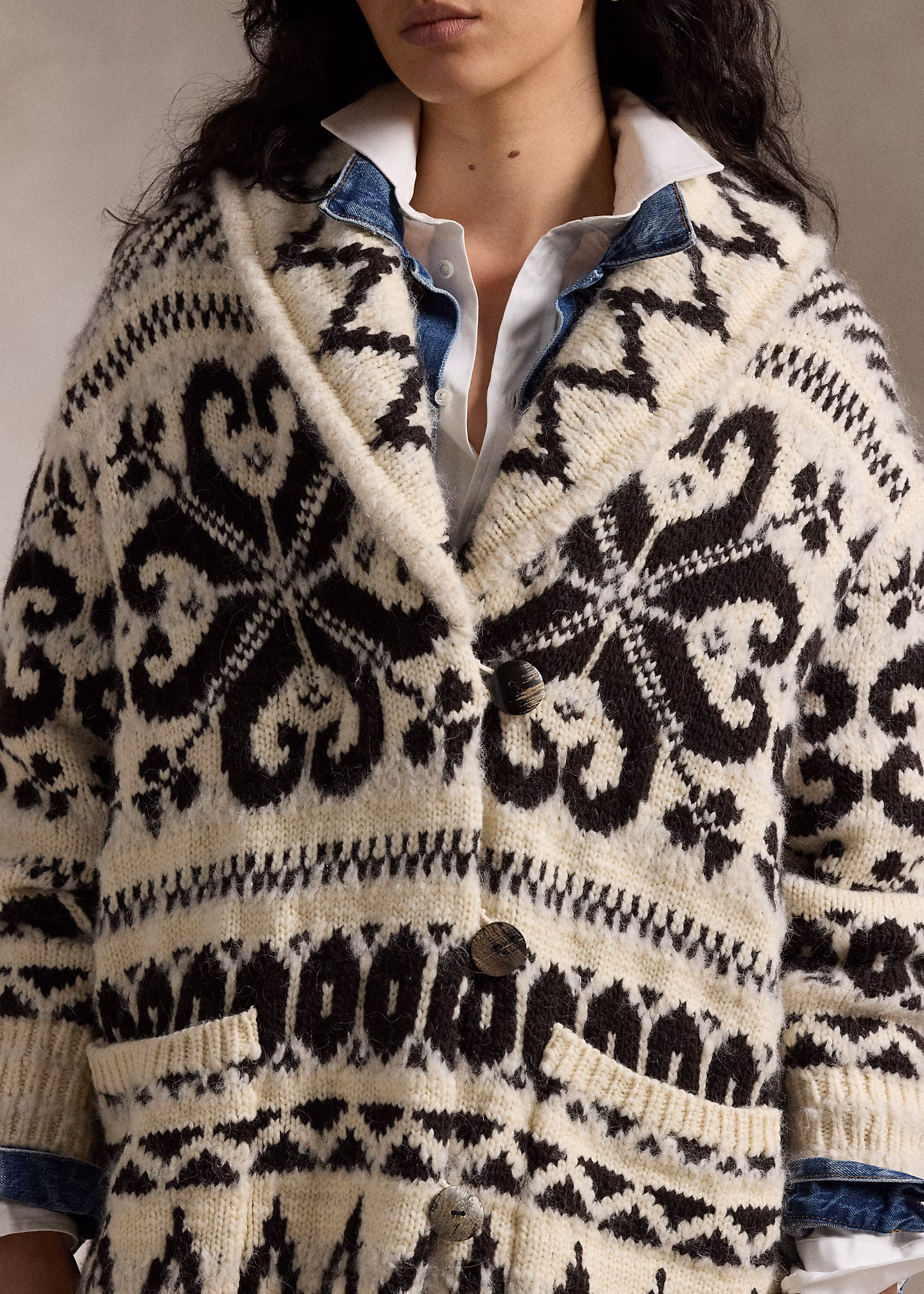 Strickjacke mit Schalkragen - RALPH LAUREN OUTLET