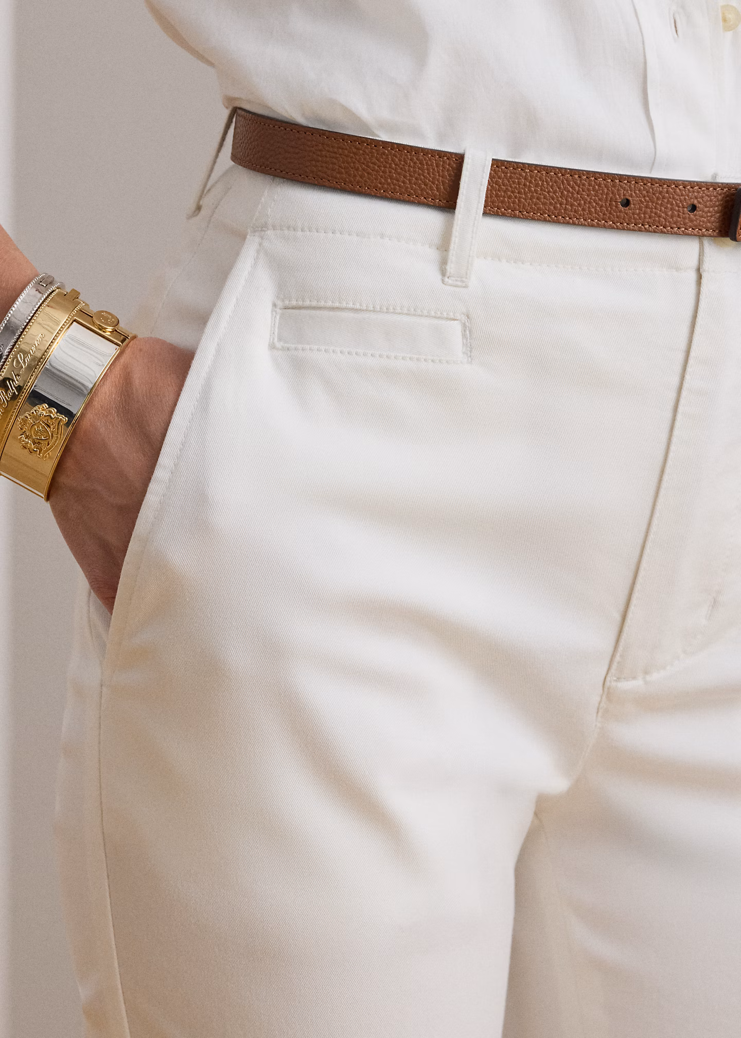 Ausgestellte Baumwollstretch-Chinohose - RALPH LAUREN OUTLET