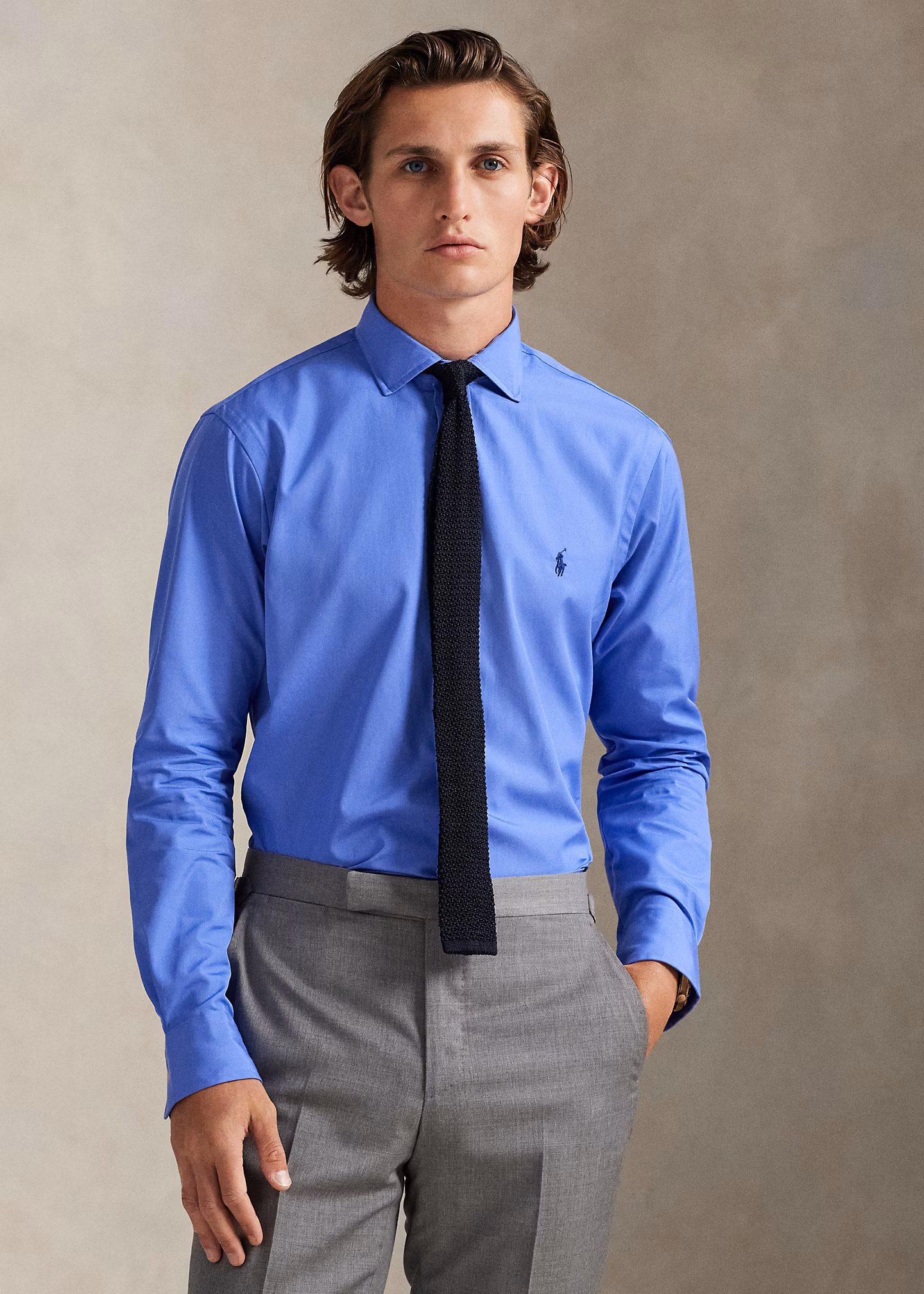 Custom-Fit Hemd aus Popeline - RALPH LAUREN OUTLET