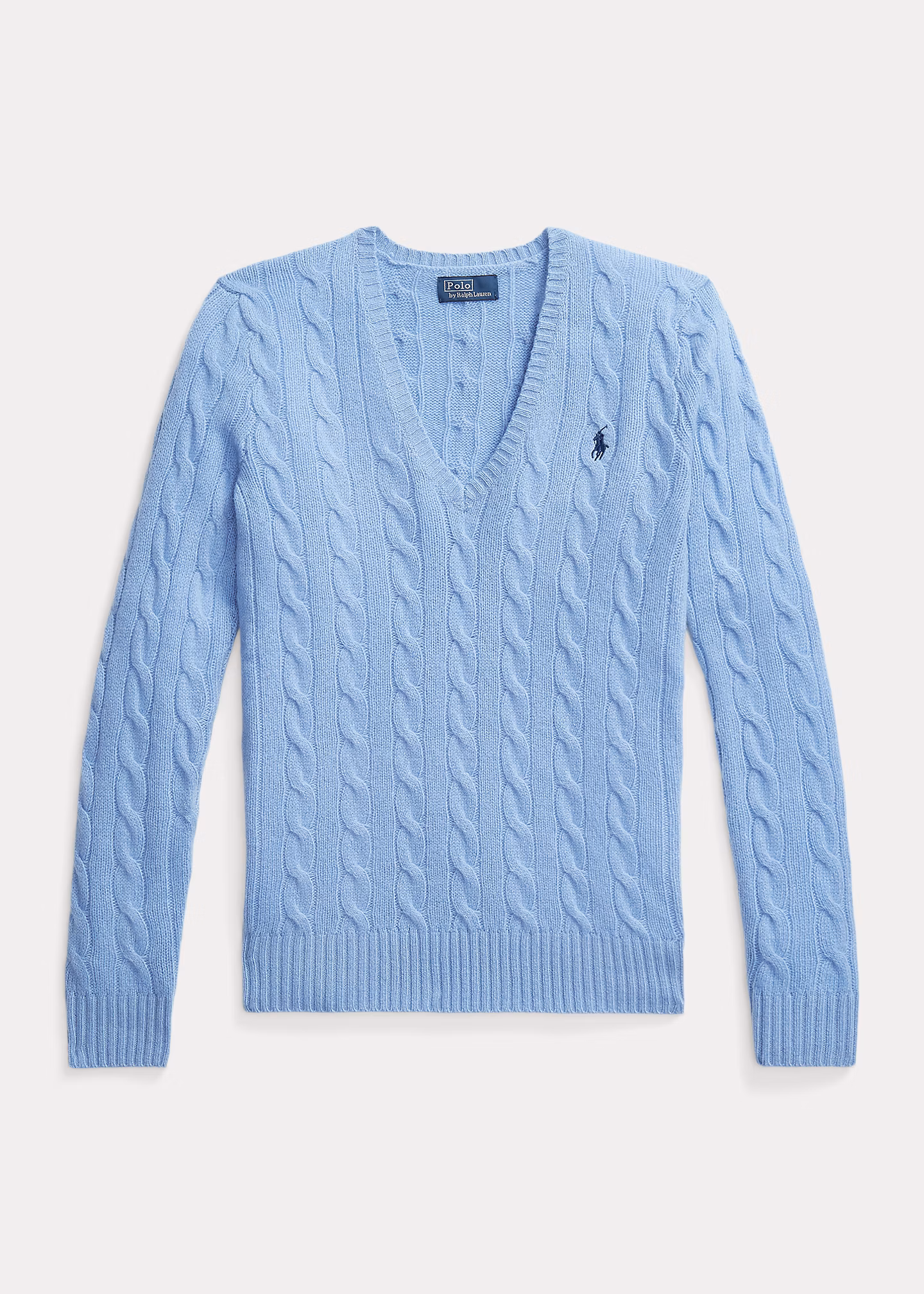 Woll-Kaschmir-Pullover mit Zopfmuster - RALPH LAUREN OUTLET