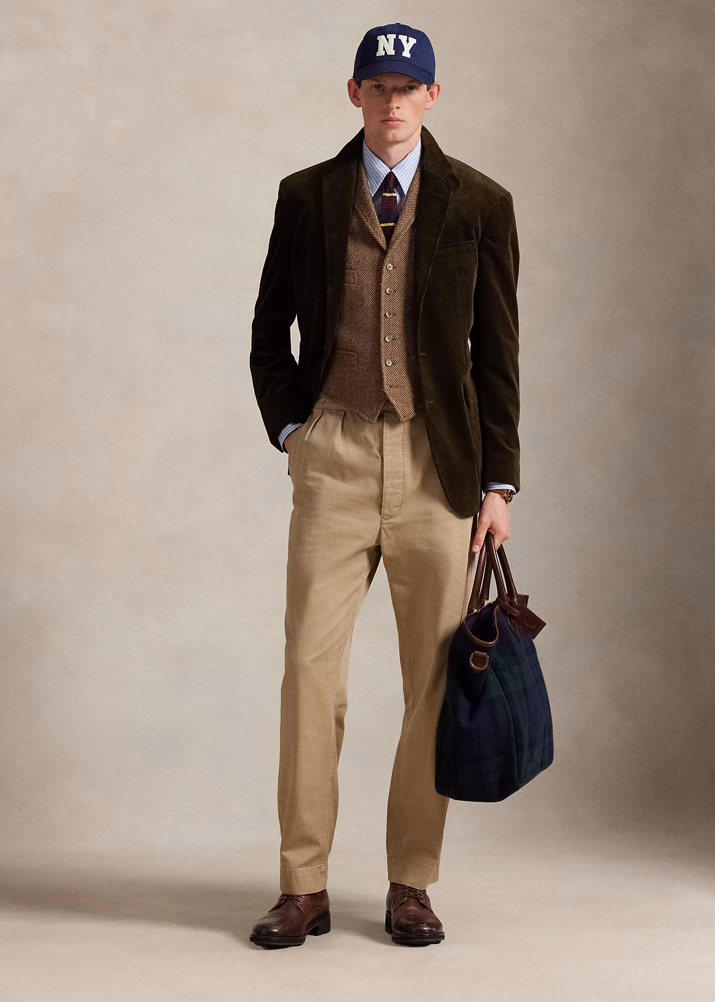 Wollweste mit Fischgratmuster - RALPH LAUREN OUTLET