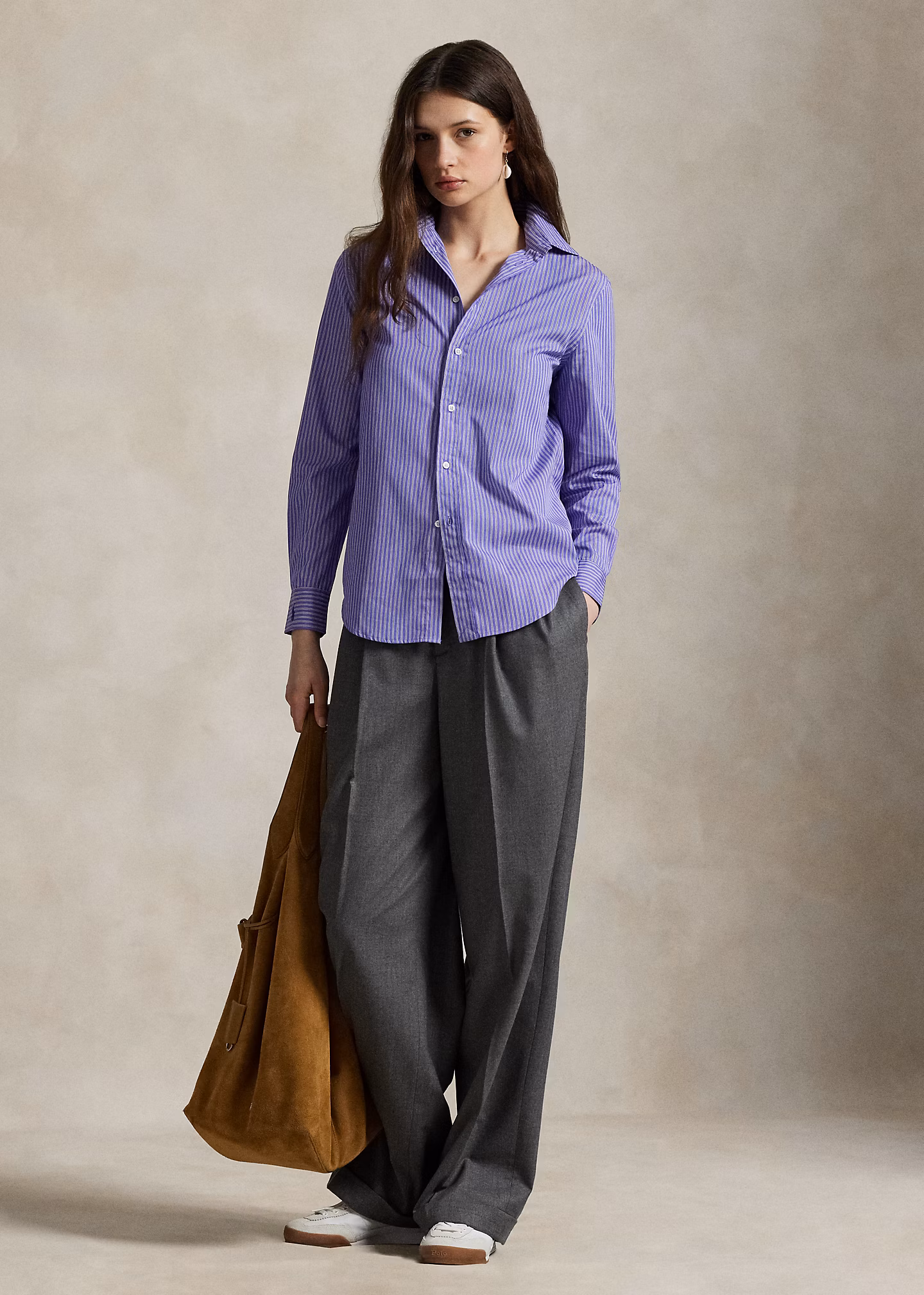 Classic-Fit Baumwollhemd mit Streifen - RALPH LAUREN OUTLET