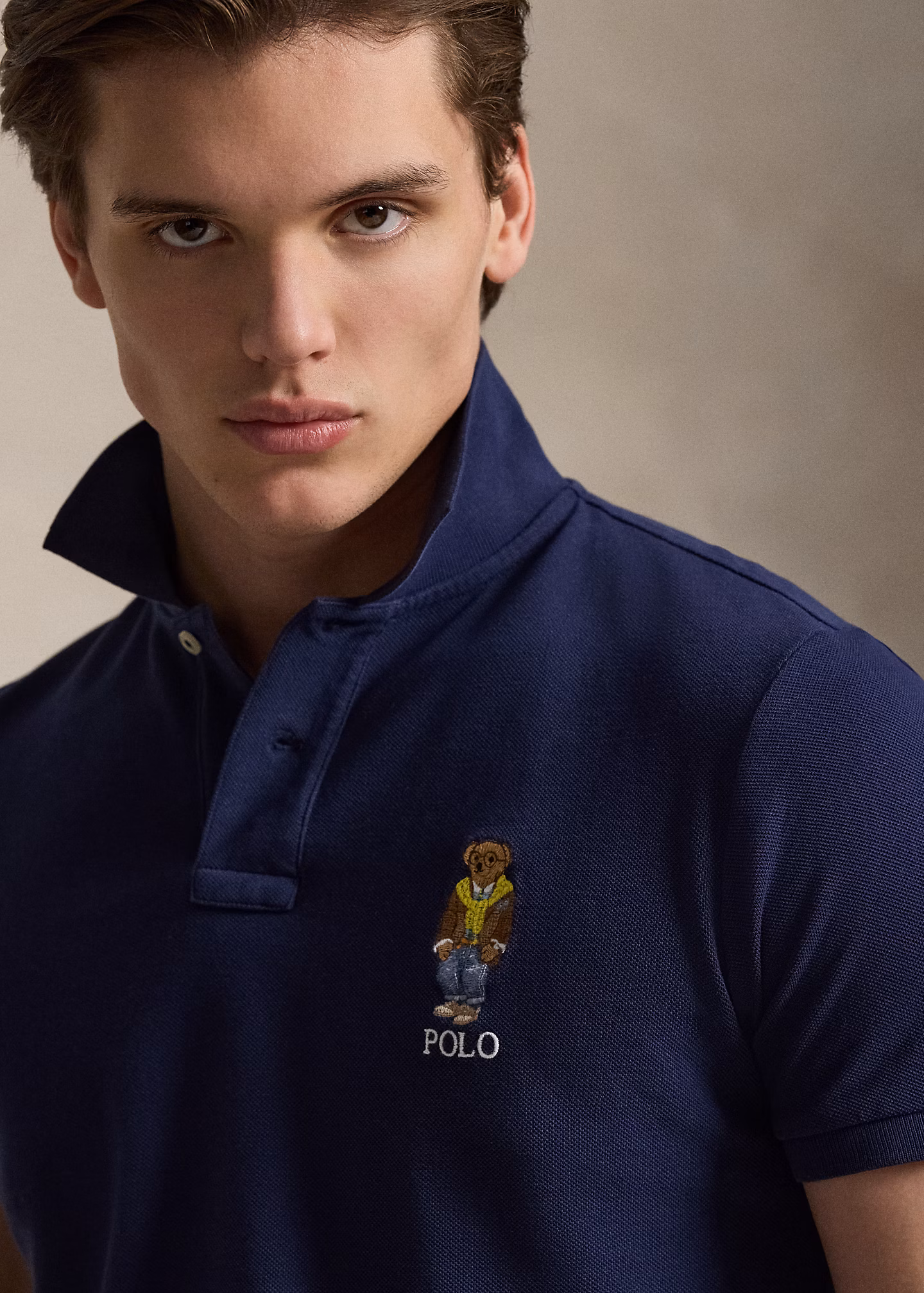 Custom-Slim-Fit Poloshirt mit Polo Bear - RALPH LAUREN OUTLET