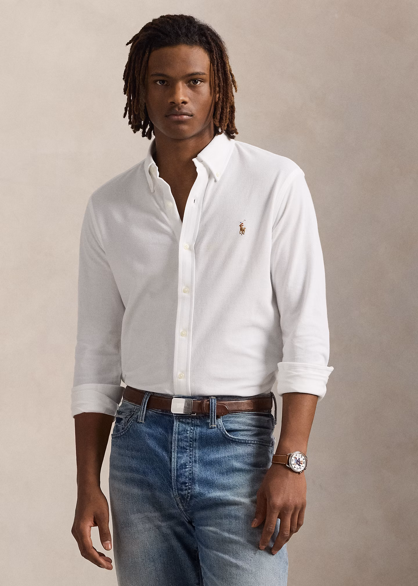 Baumwollpiqué-Oxfordhemd - RALPH LAUREN OUTLET