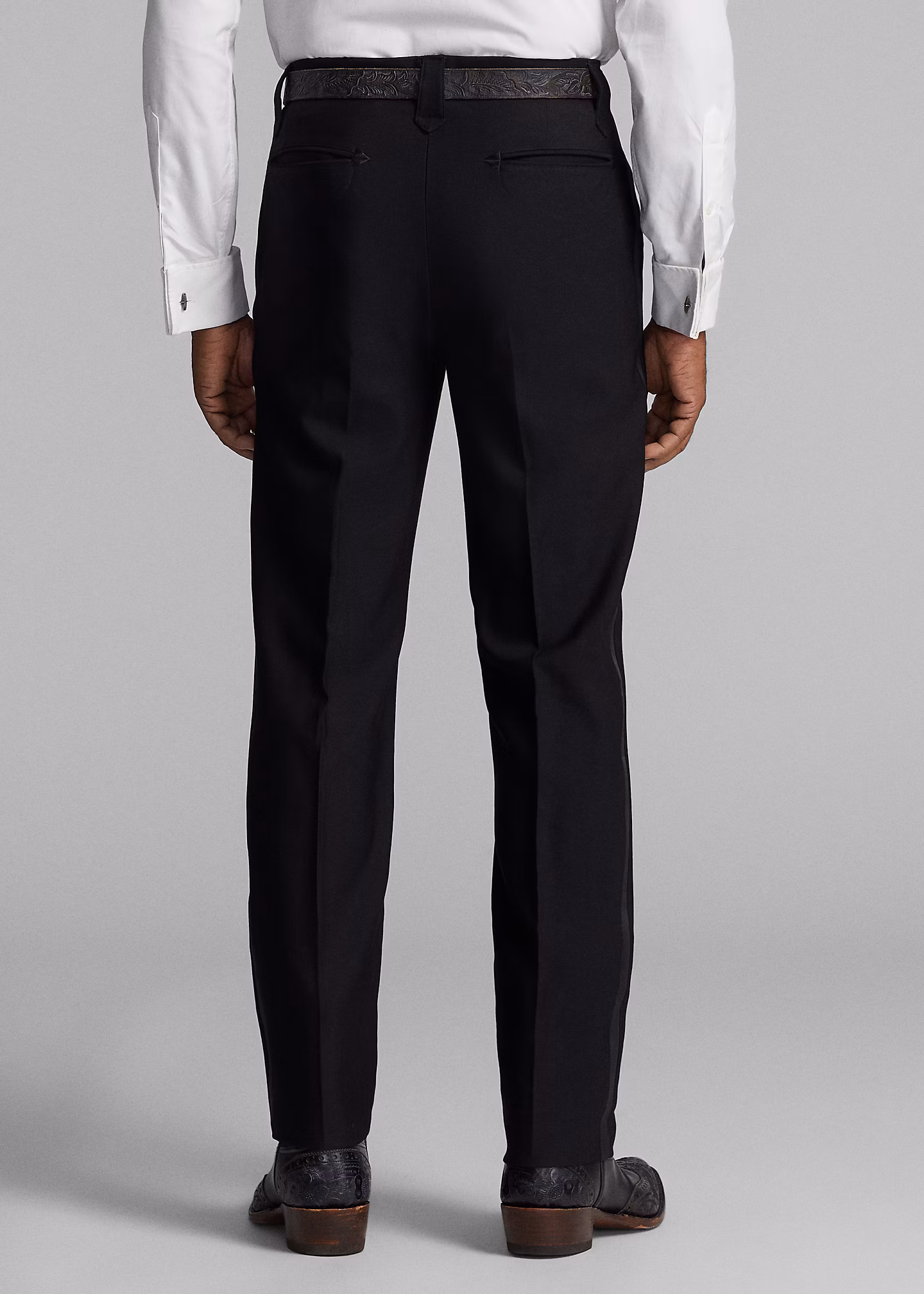 Slim-Fit Western-Smokinghose aus Wolle - RALPH LAUREN OUTLET