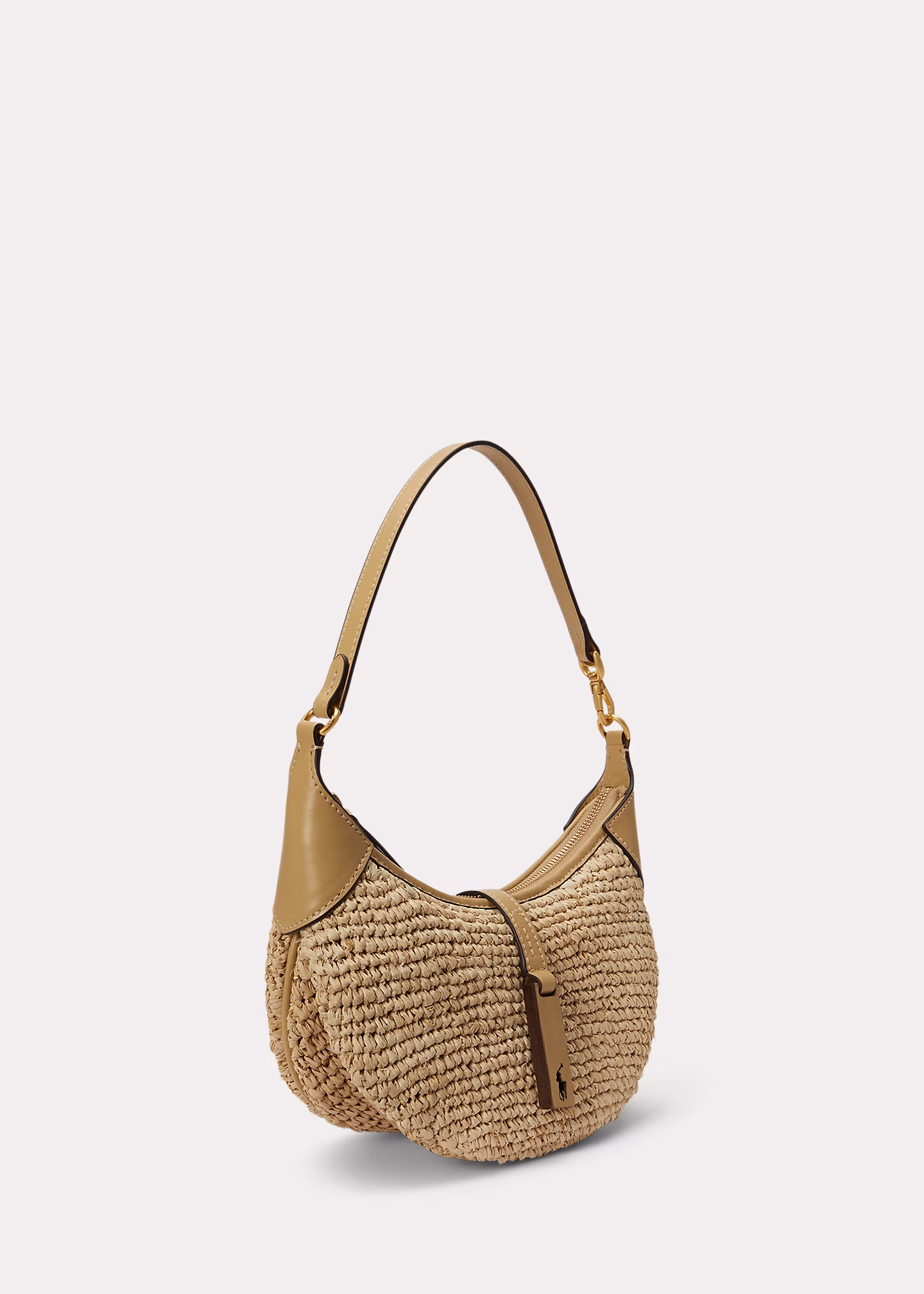 Mini-Schultertasche Polo ID aus Bast - RALPH LAUREN OUTLET