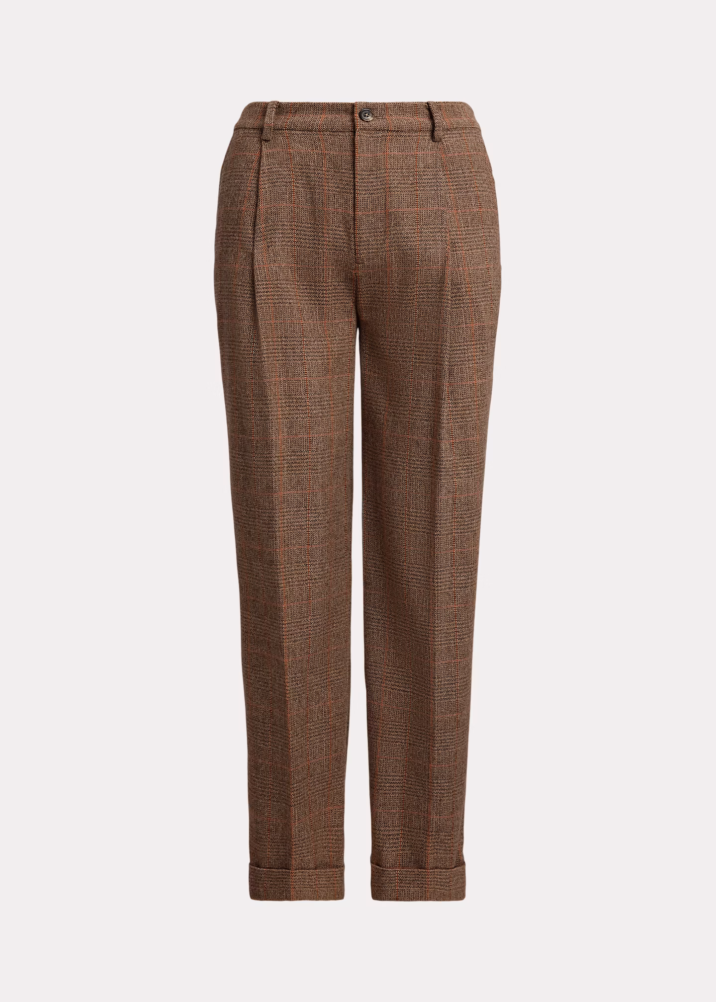 Glencheck-Bundfaltenhose in 3/4-Länge - RALPH LAUREN OUTLET