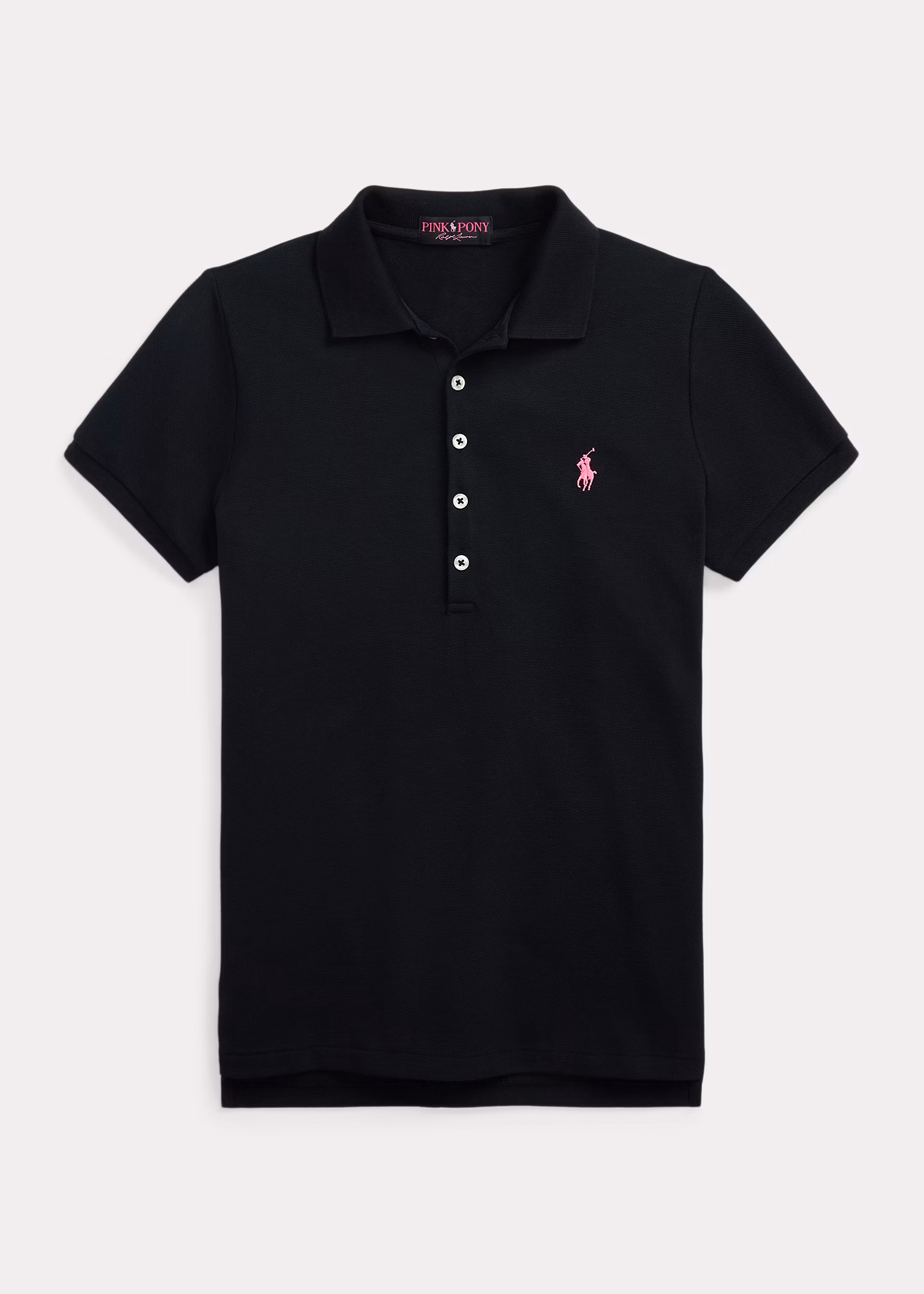 Slim-Fit Stretch-Poloshirt mit Pink Pony - RALPH LAUREN OUTLET