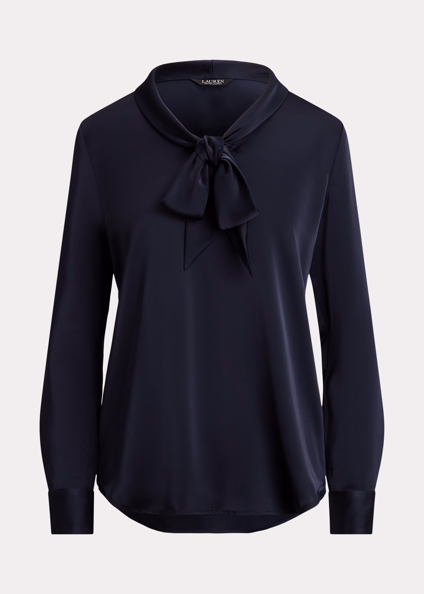 Satin-Charmeuse-Bluse mit Bindedetail - RALPH LAUREN OUTLET