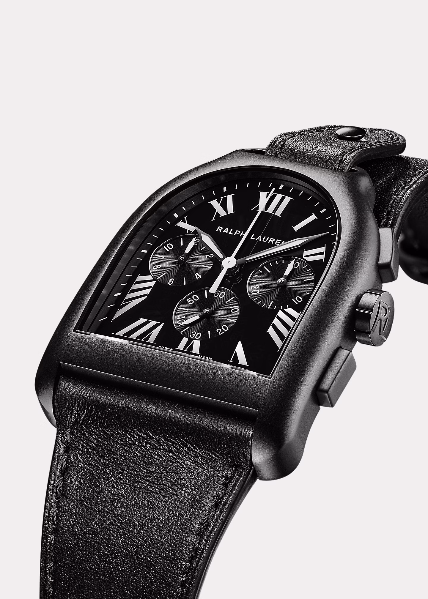 Großer Chronograph Stirrup aus Stahl - RALPH LAUREN OUTLET