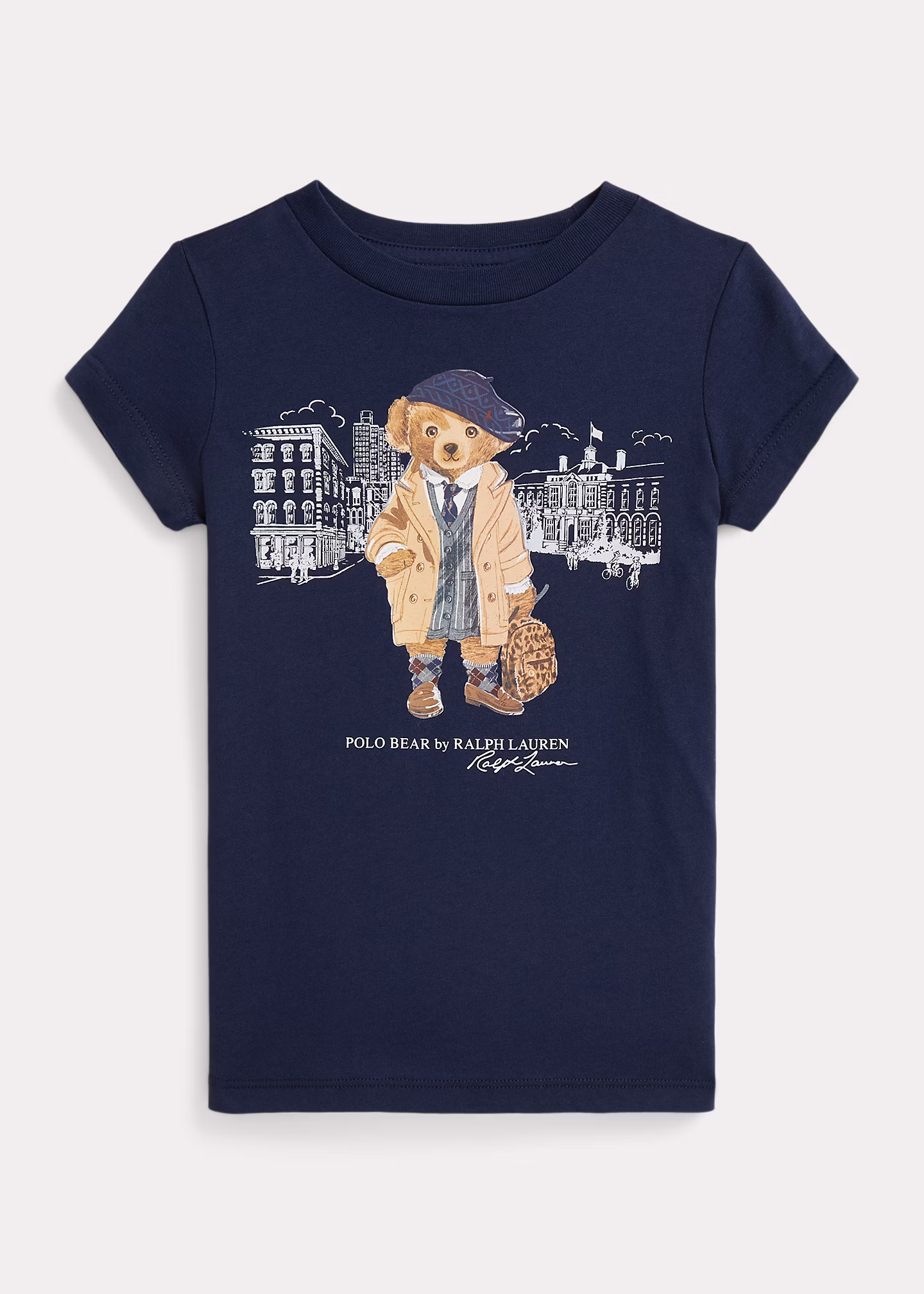 Baumwolljersey-T-Shirt mit Polo Bear - RALPH LAUREN OUTLET