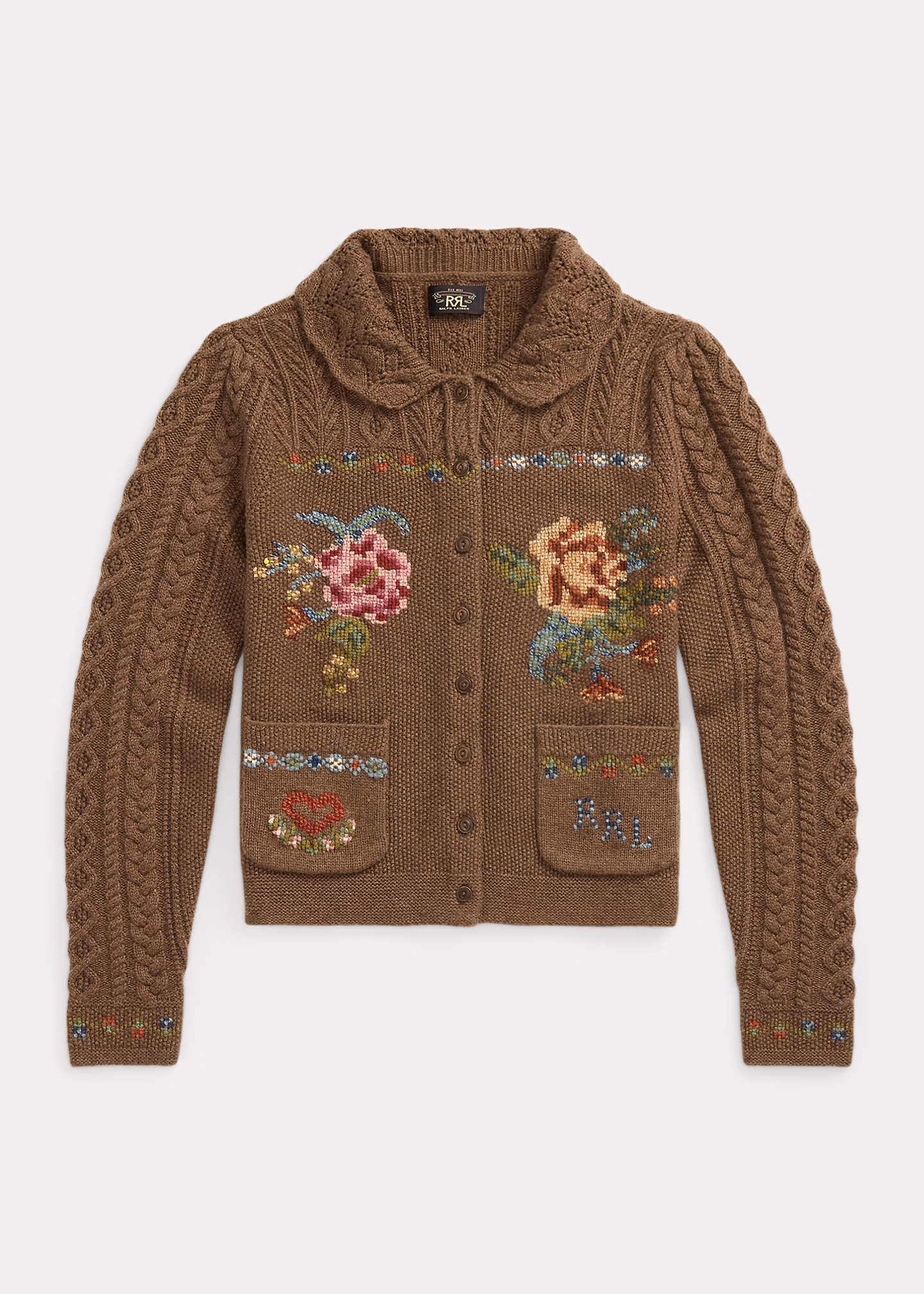 Handbestickte Wollmisch-Strickjacke - RALPH LAUREN OUTLET