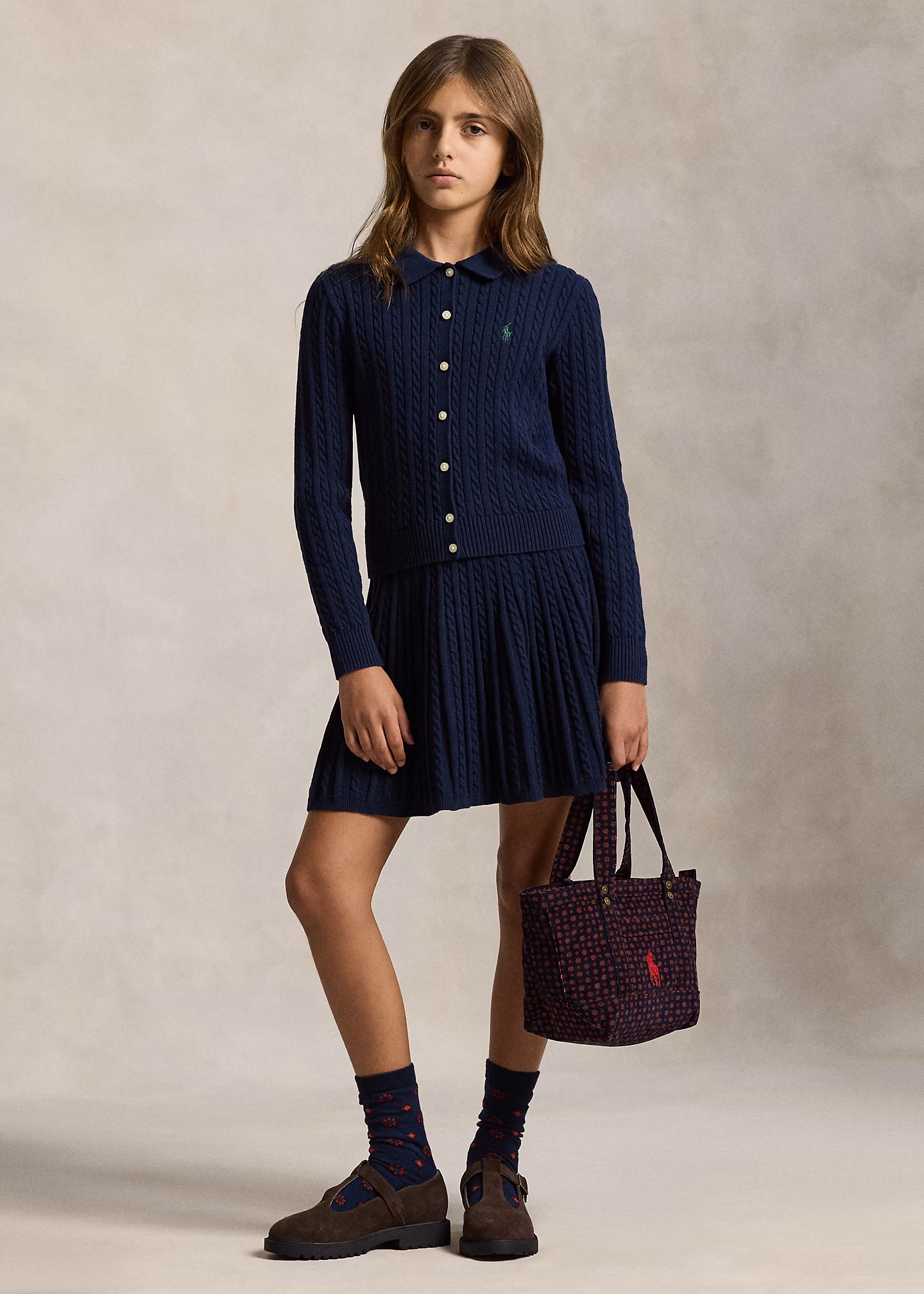 Set aus Polostrickjacke und Rock - RALPH LAUREN OUTLET