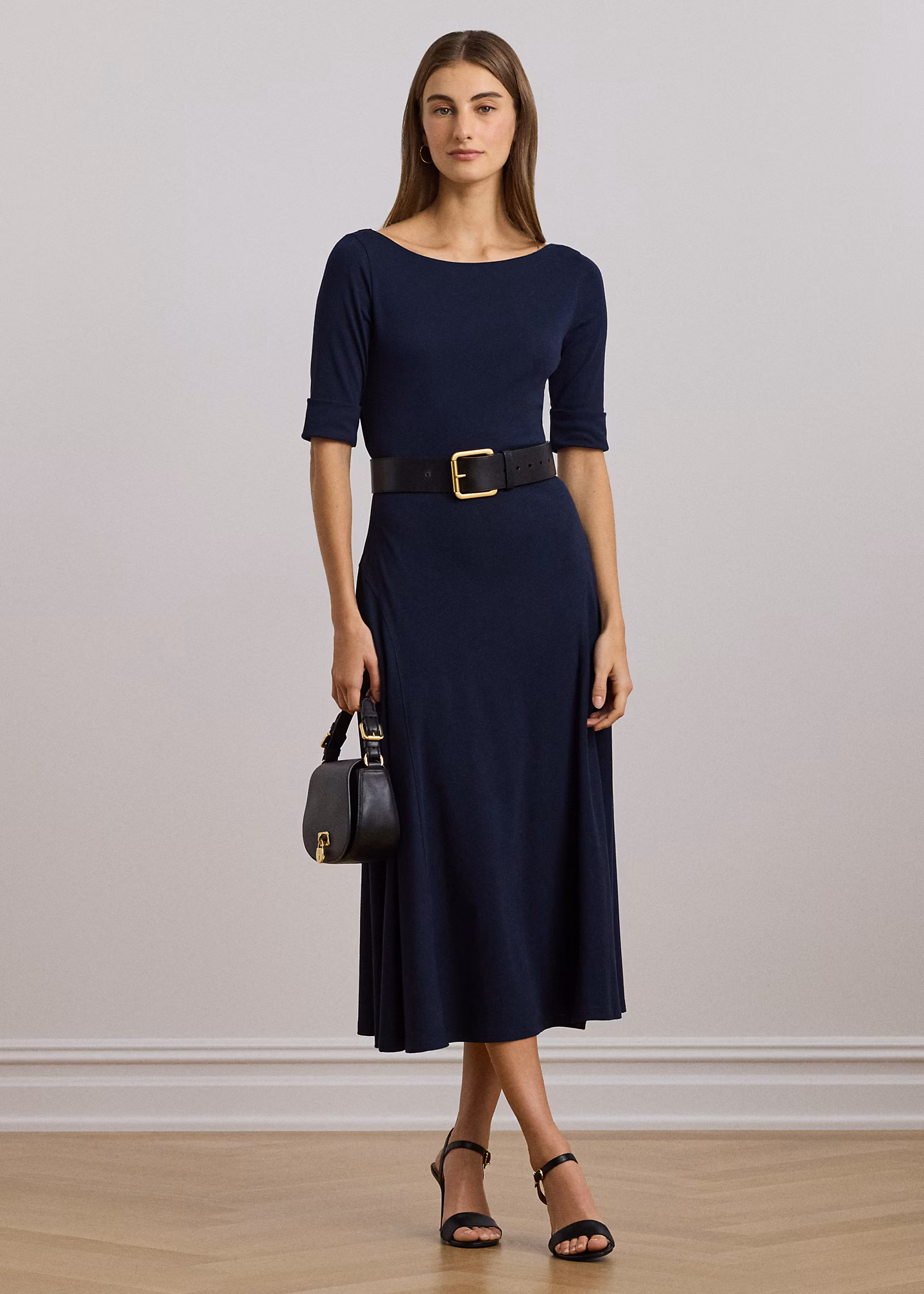 Midikleid aus Baumwollstretch - RALPH LAUREN OUTLET