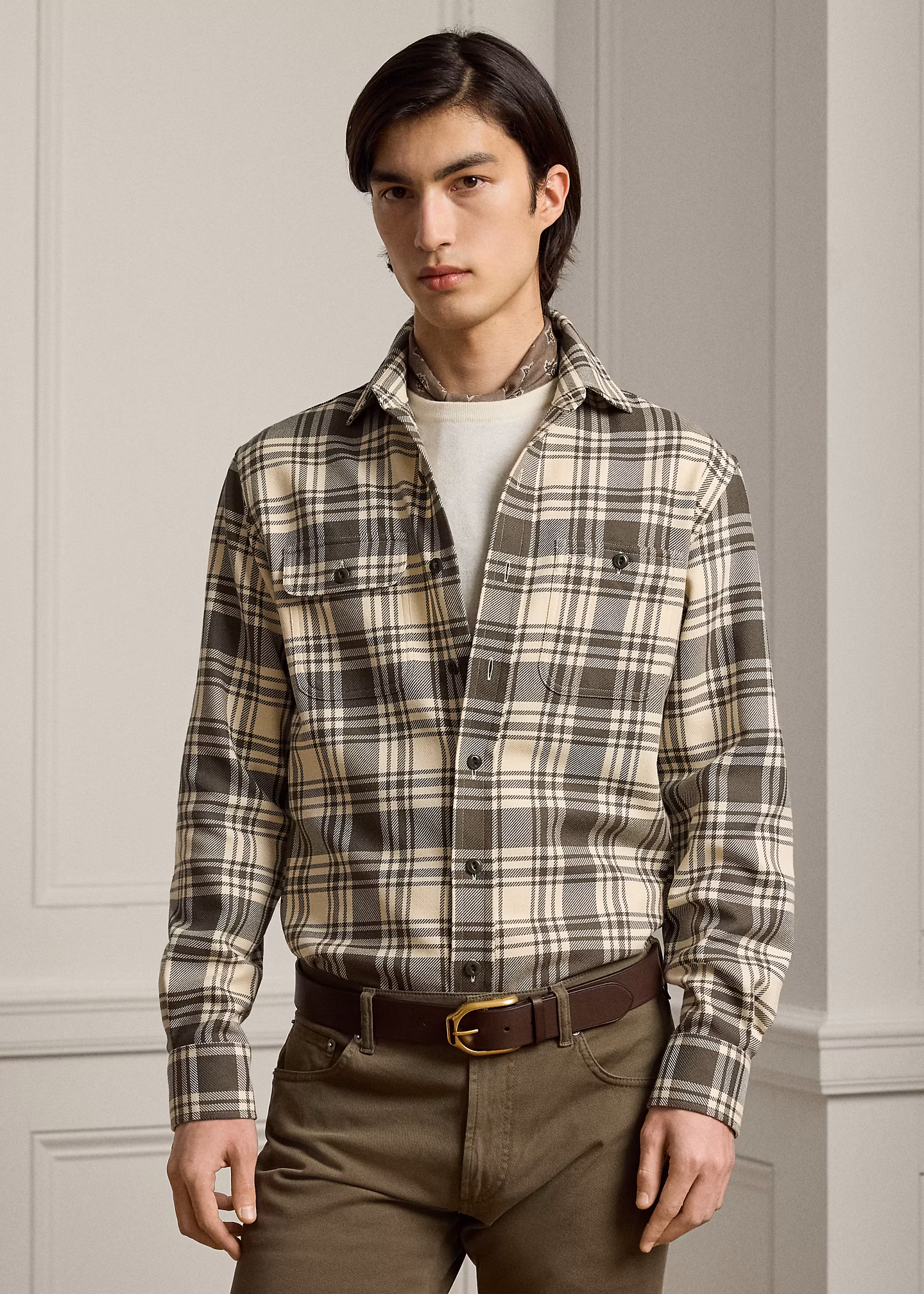 Kariertes Hemd aus Twill - RALPH LAUREN OUTLET