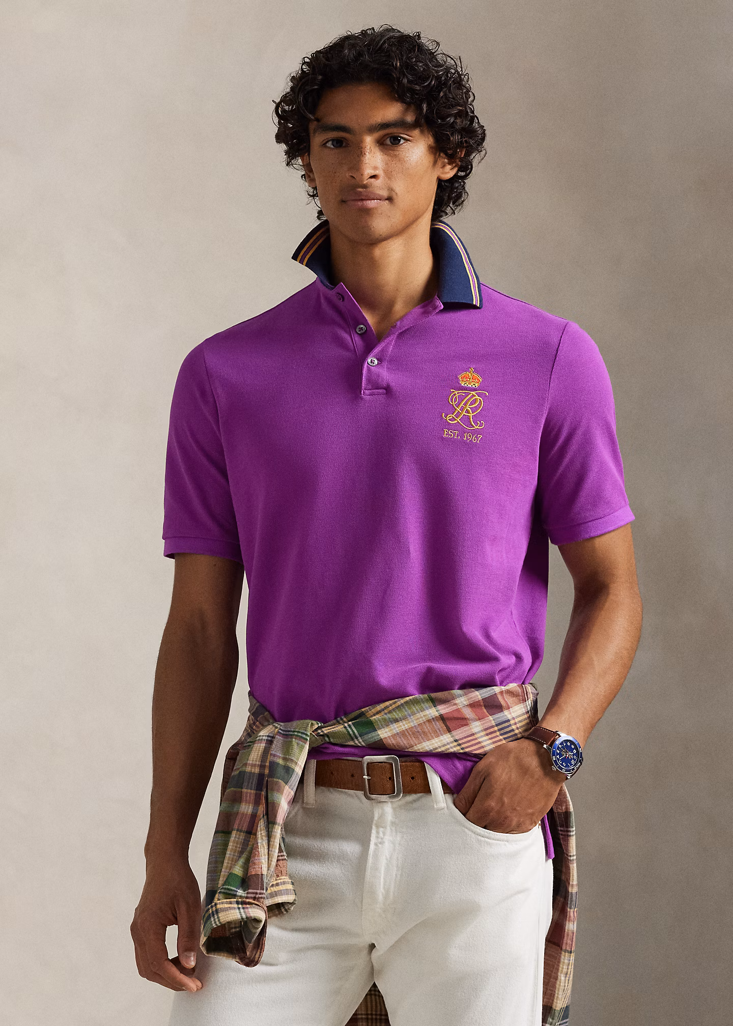 Classic-Fit Piqué-Poloshirt mit Wappen - RALPH LAUREN OUTLET