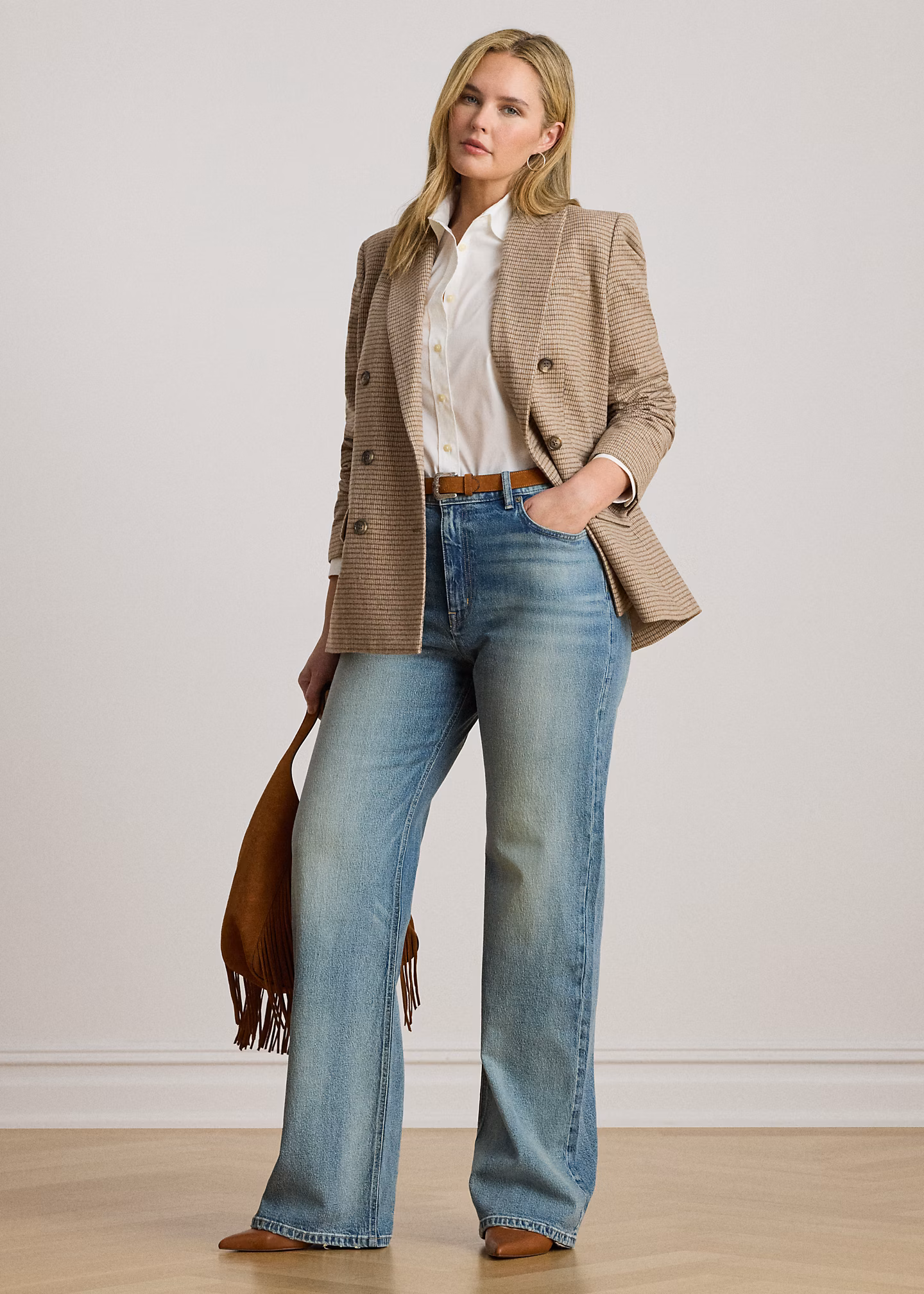 Zweireihiger Twillblazer mit Wolle - RALPH LAUREN OUTLET