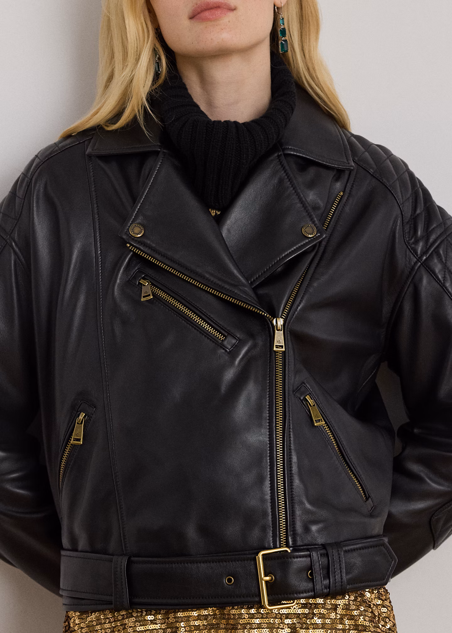 Bikerjacke aus Lammleder - RALPH LAUREN OUTLET