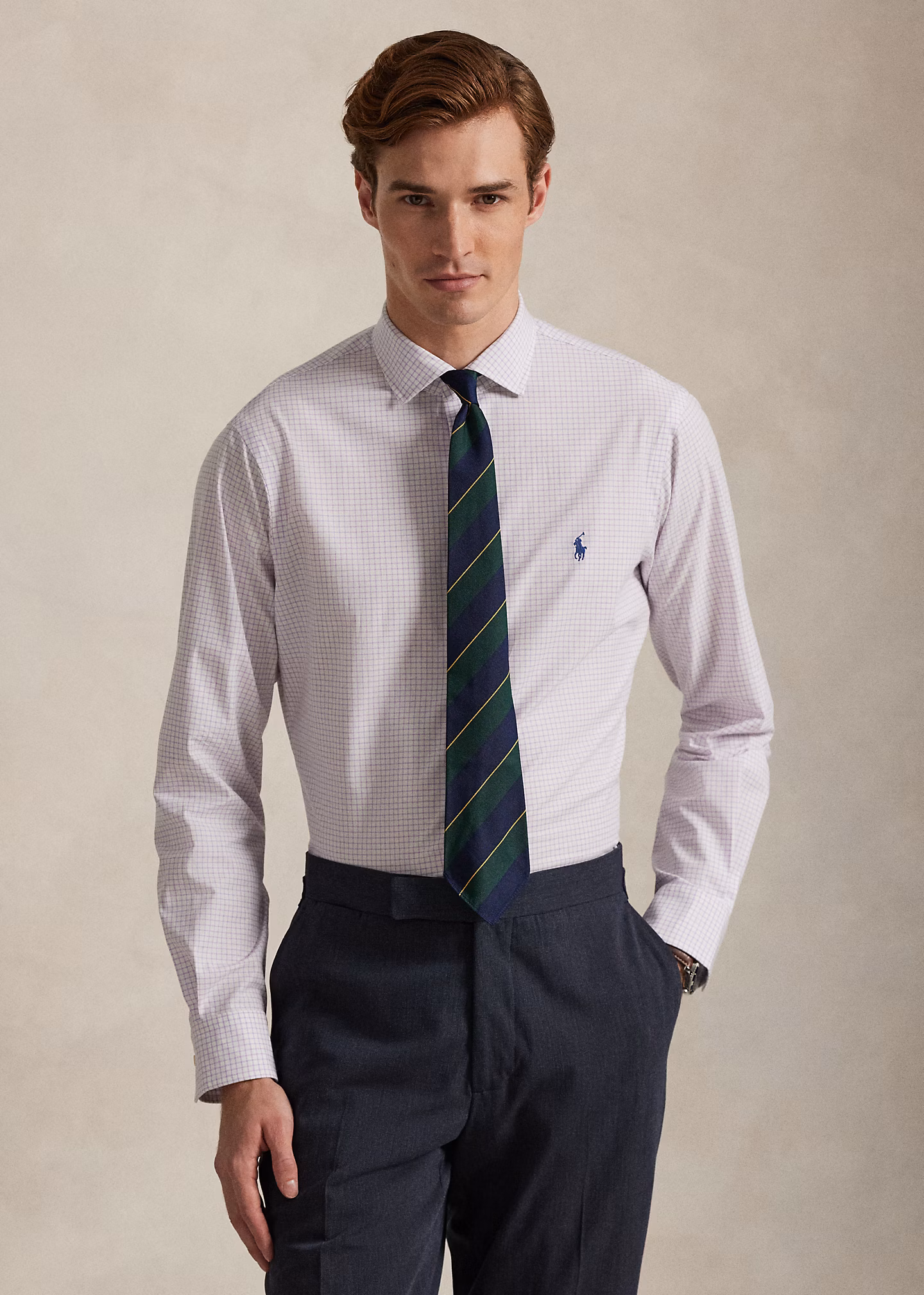 Custom-Fit Karo-Popelinehemd - RALPH LAUREN OUTLET