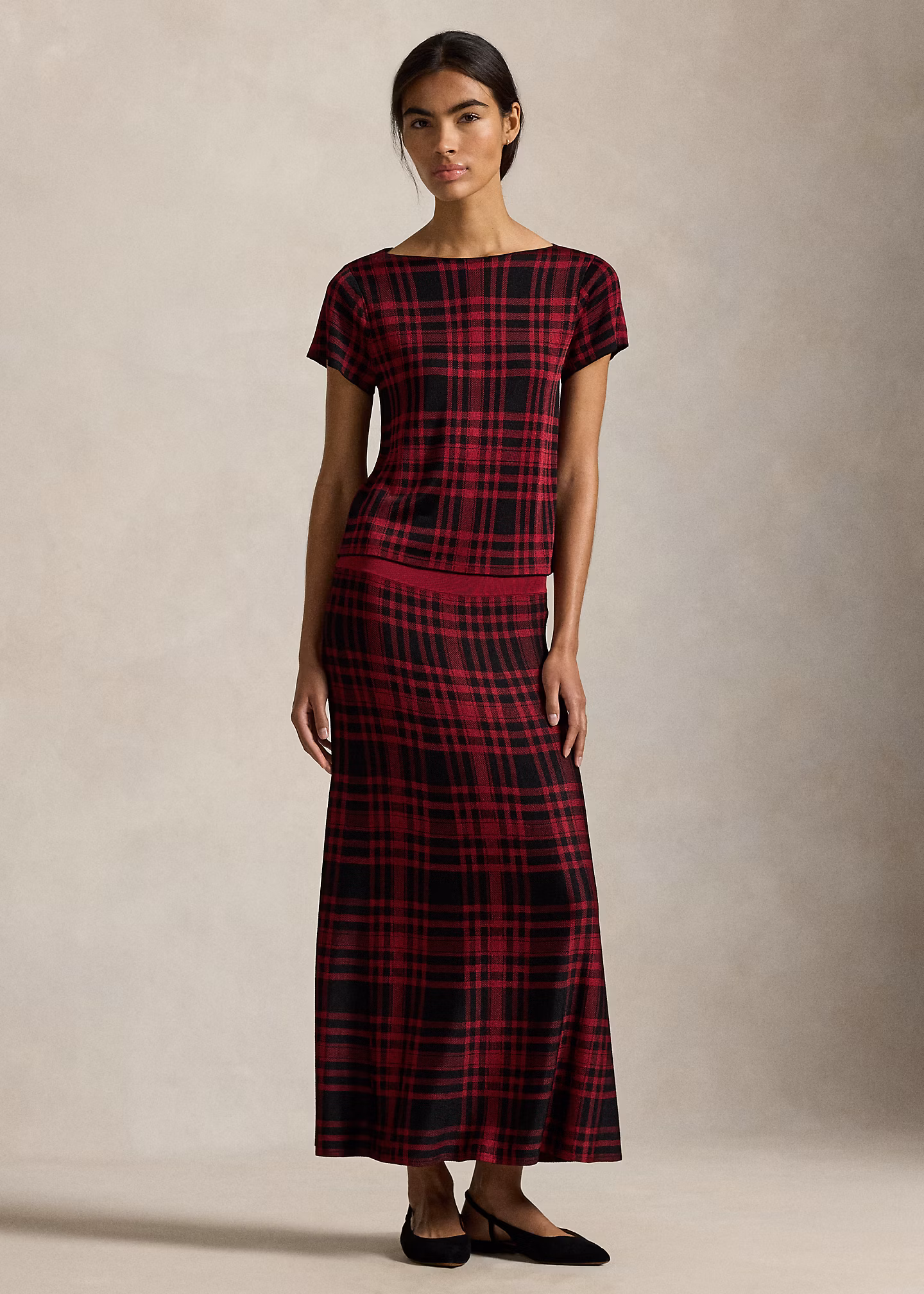 Karierter Strickrock - RALPH LAUREN OUTLET