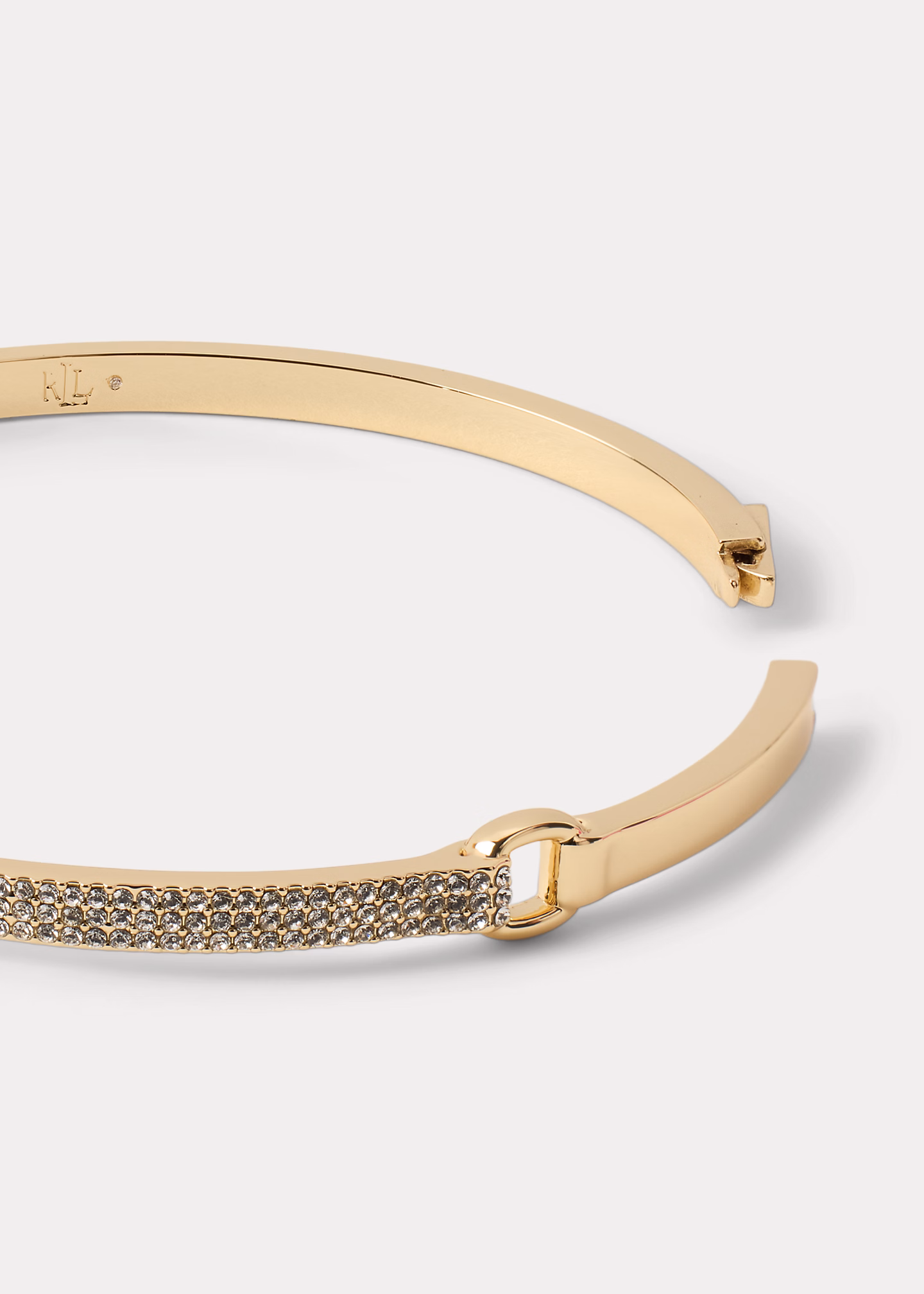 Vergoldeter Pavé-Scharnierarmreif - RALPH LAUREN OUTLET