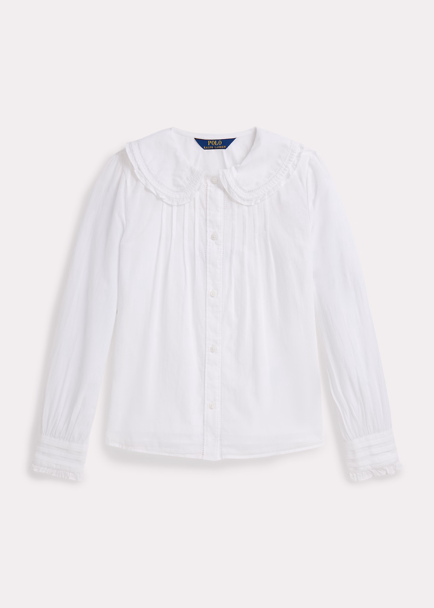 Baumwollvoile-Oberteil mit Rüschen - RALPH LAUREN OUTLET