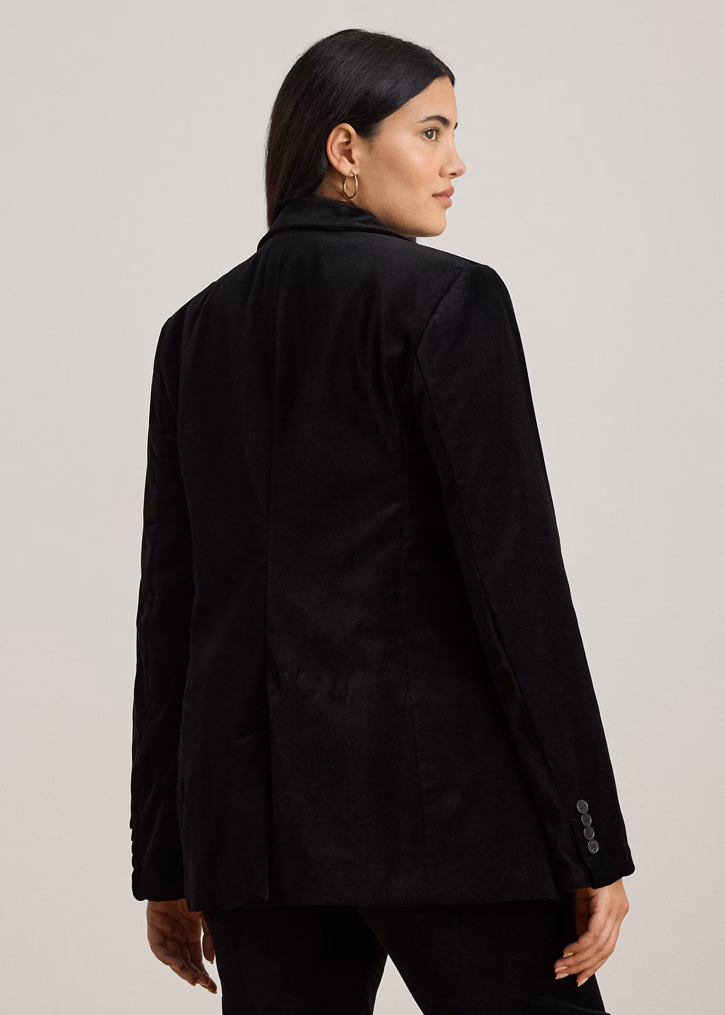 Blazer aus Stretchsamt - RALPH LAUREN OUTLET