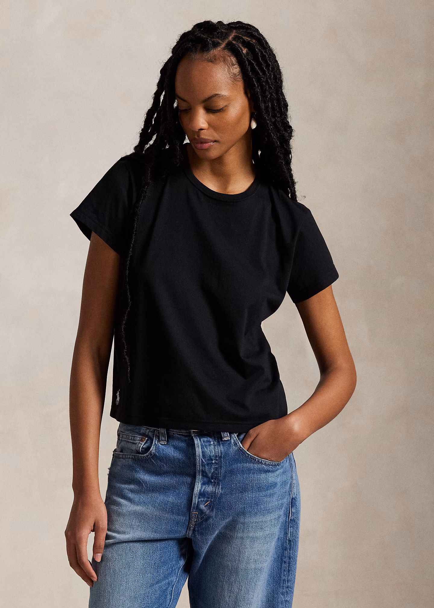 Classic-Shrunken-Fit T-Shirt aus Jersey - RALPH LAUREN OUTLET