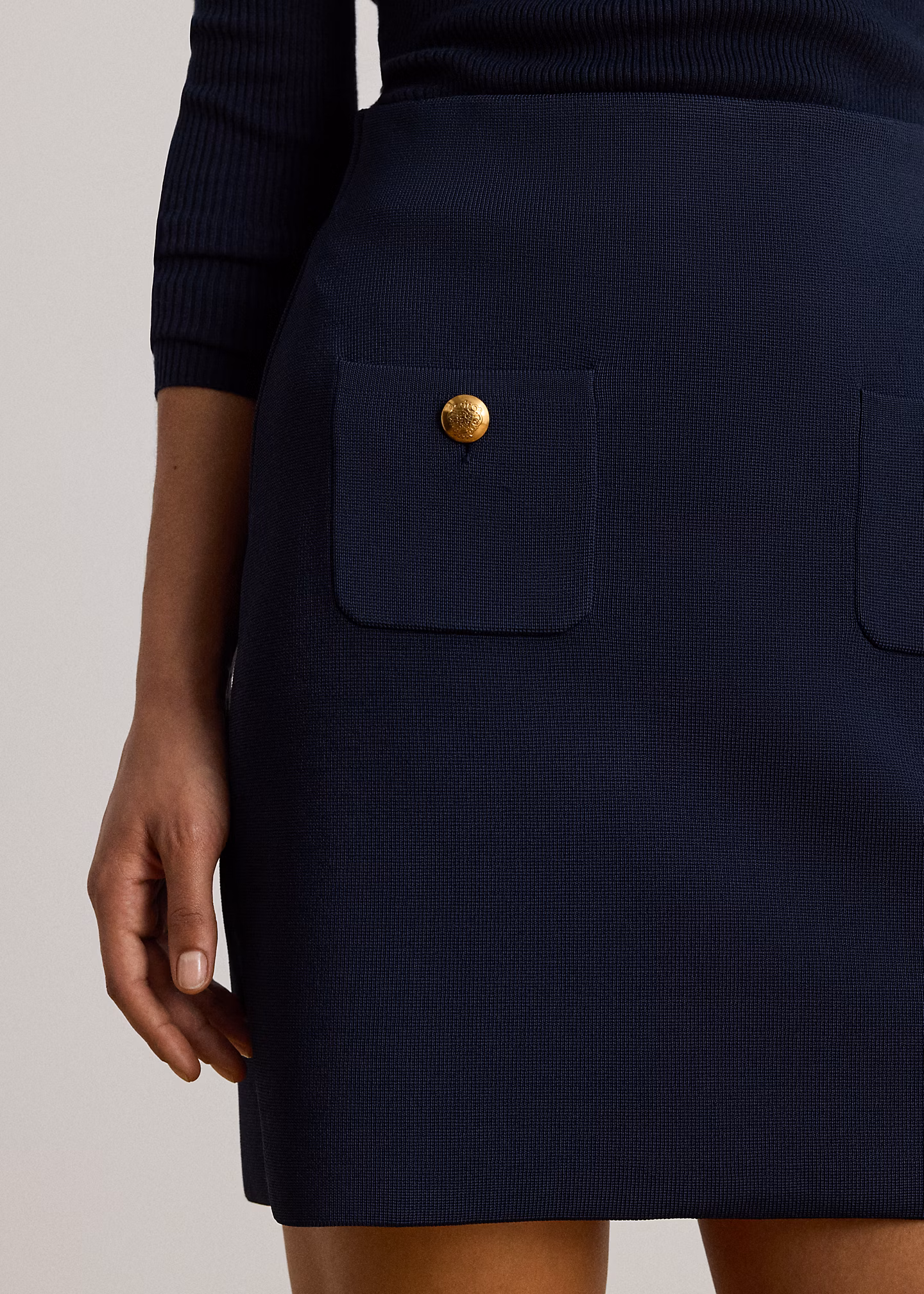 Bleistift-Minirock mit Knöpfen - RALPH LAUREN OUTLET