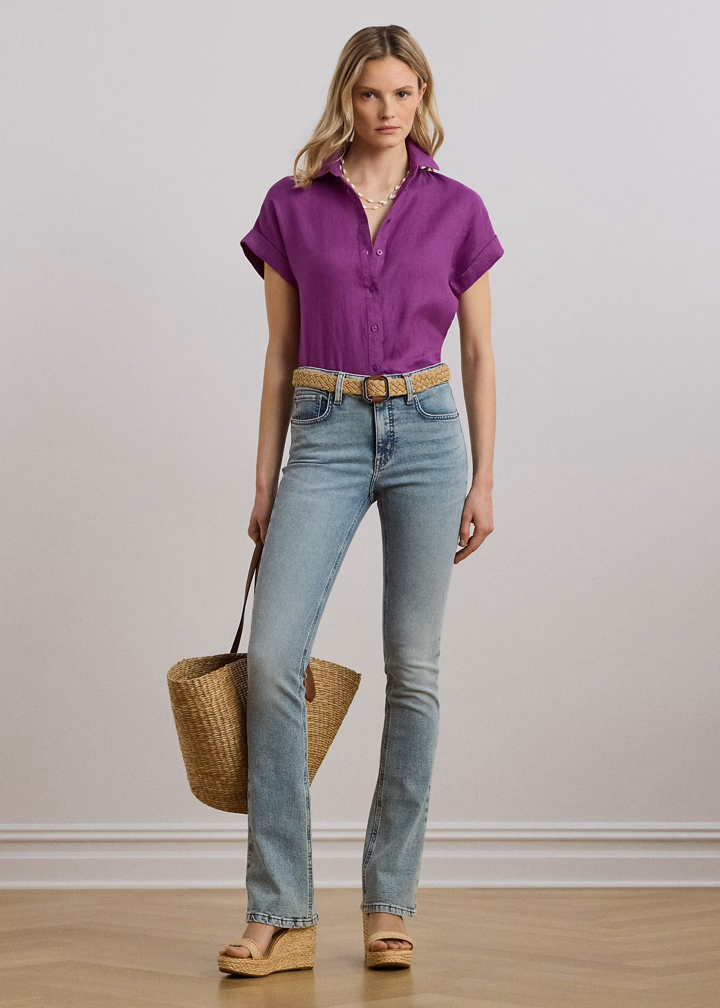 Bootcut-Jeans mit hoher Leibhöhe - RALPH LAUREN OUTLET