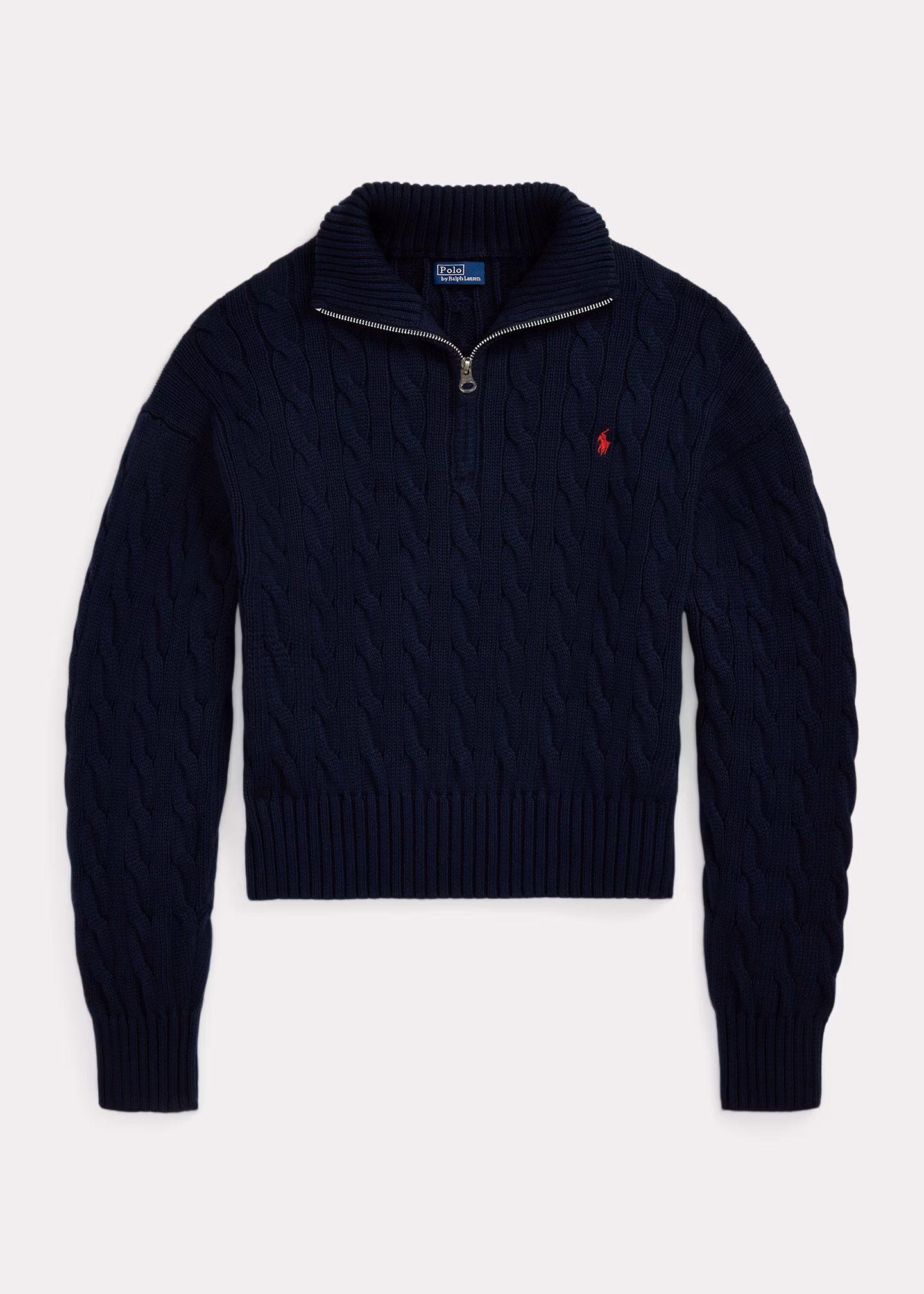 Baumwollpullover mit Zopfmuster - RALPH LAUREN OUTLET