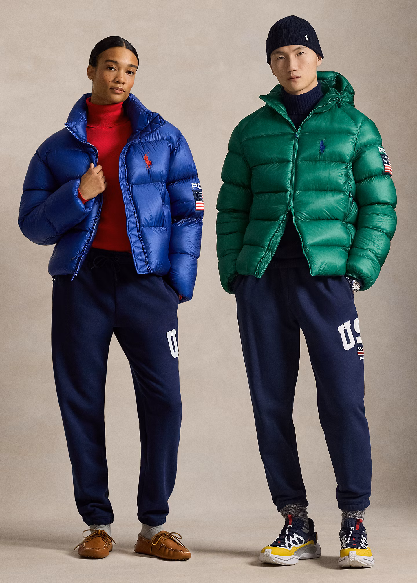 Fleece-Jogginghose mit Flagge - RALPH LAUREN OUTLET