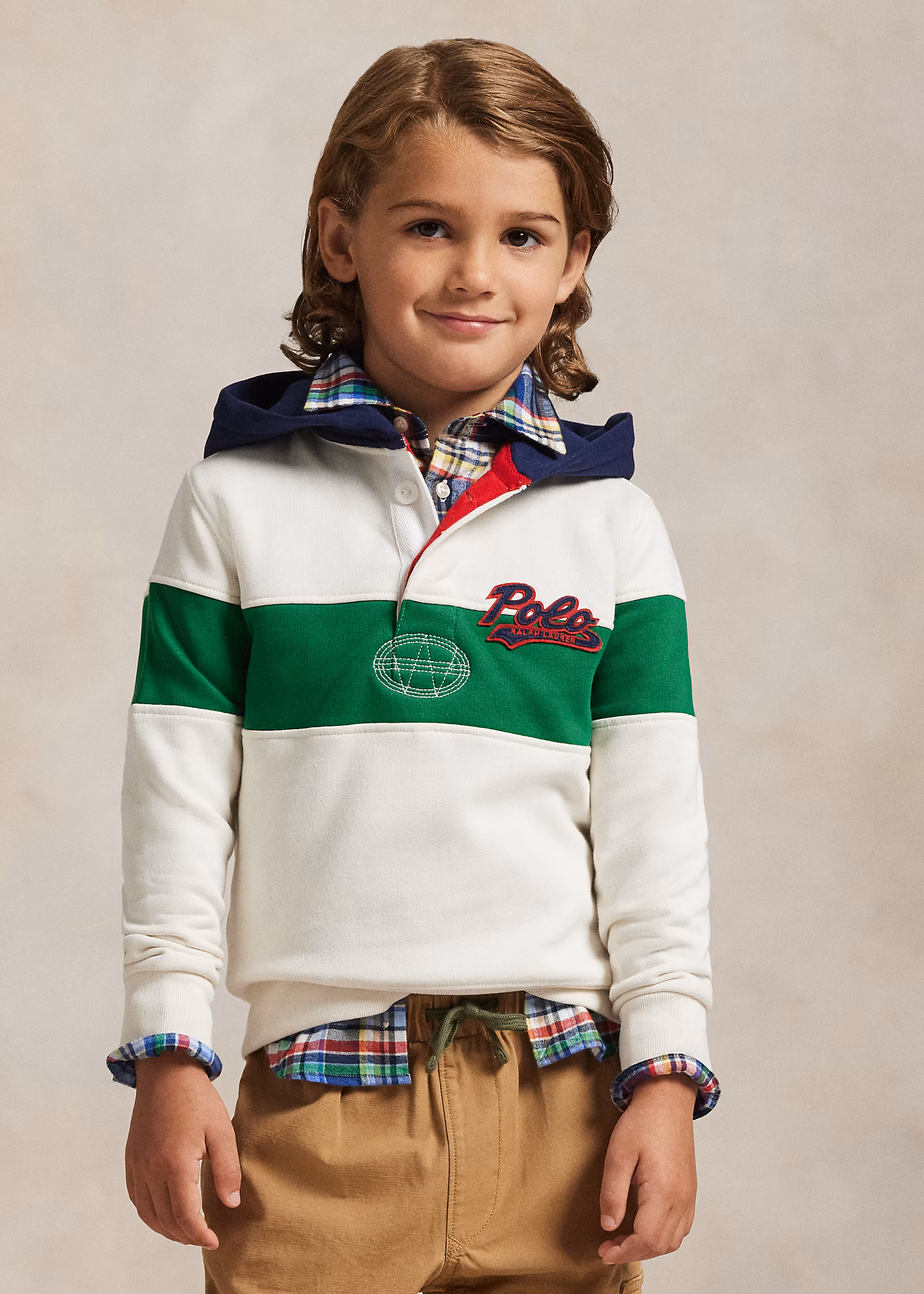 Rugby-Kapuzenpullover aus Fleece - RALPH LAUREN OUTLET