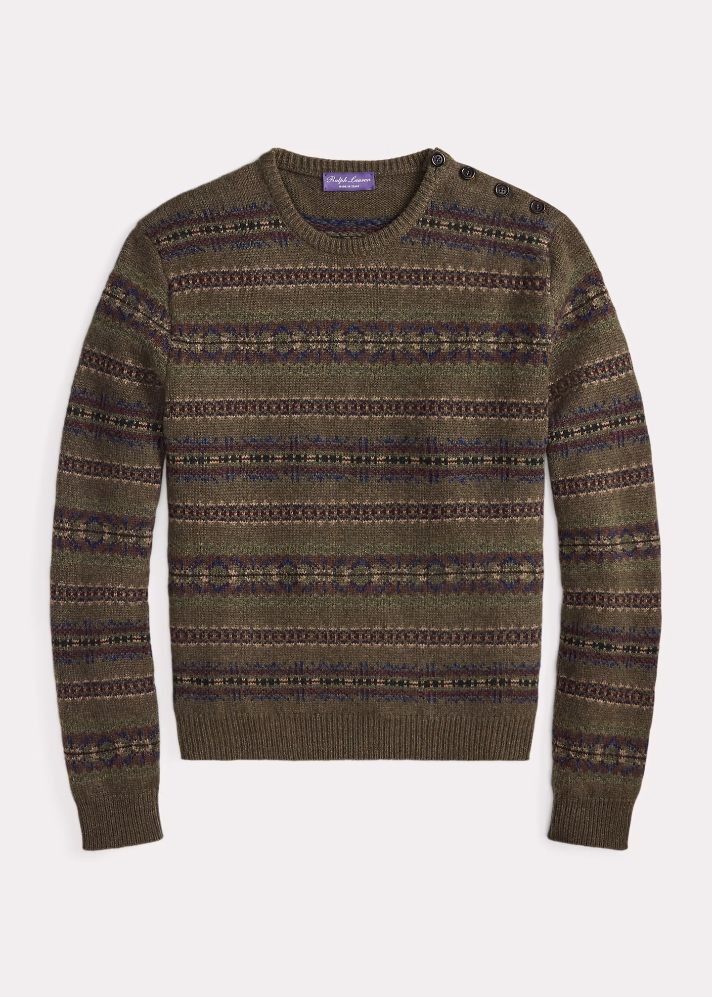 Fair-Isle-Kaschmirpullover mit Wolle - RALPH LAUREN OUTLET