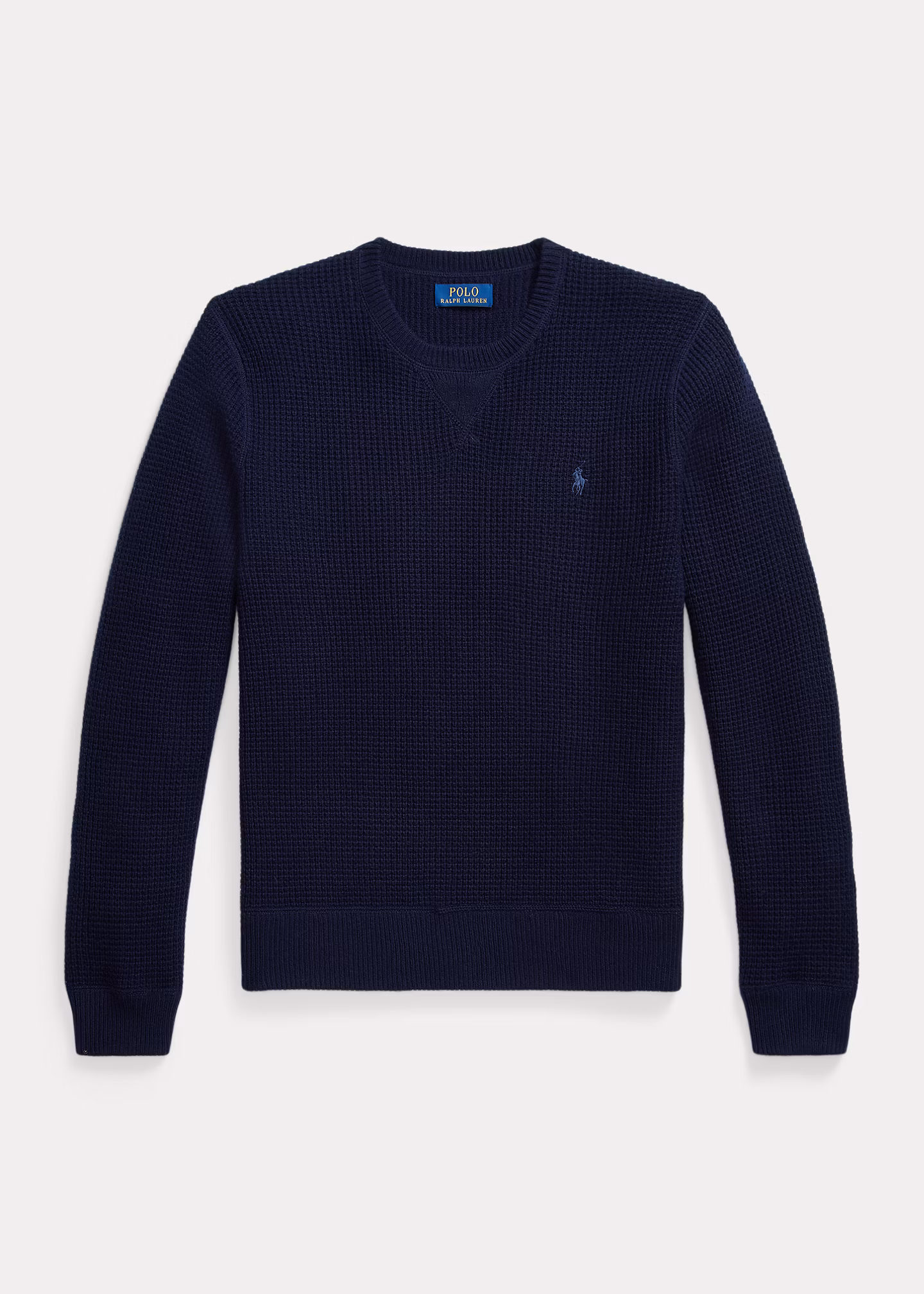 Woll-Baumwollpullover aus Waffelpiqué - RALPH LAUREN OUTLET