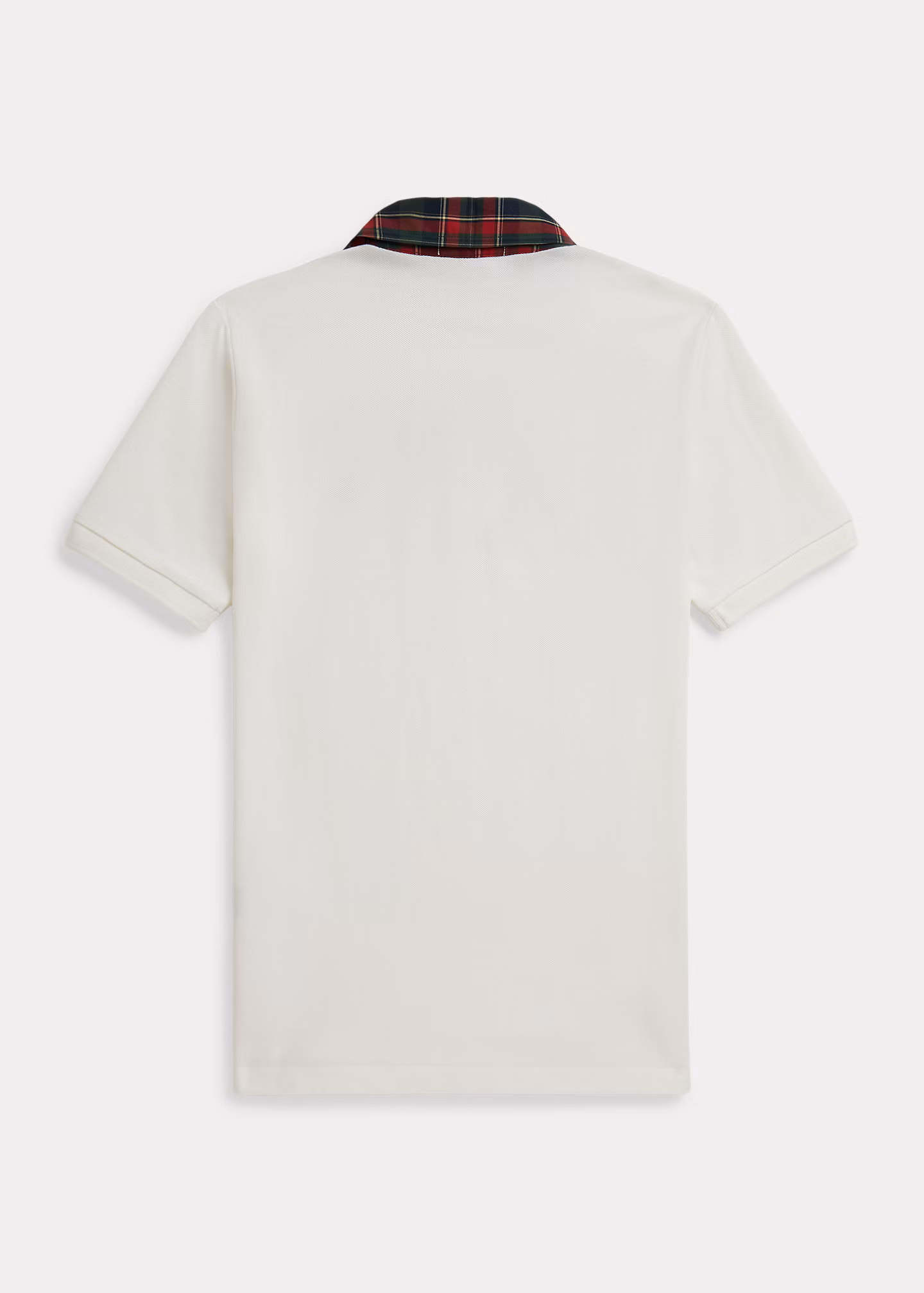 Baumwoll-Poloshirt mit kariertem Kragen - RALPH LAUREN OUTLET