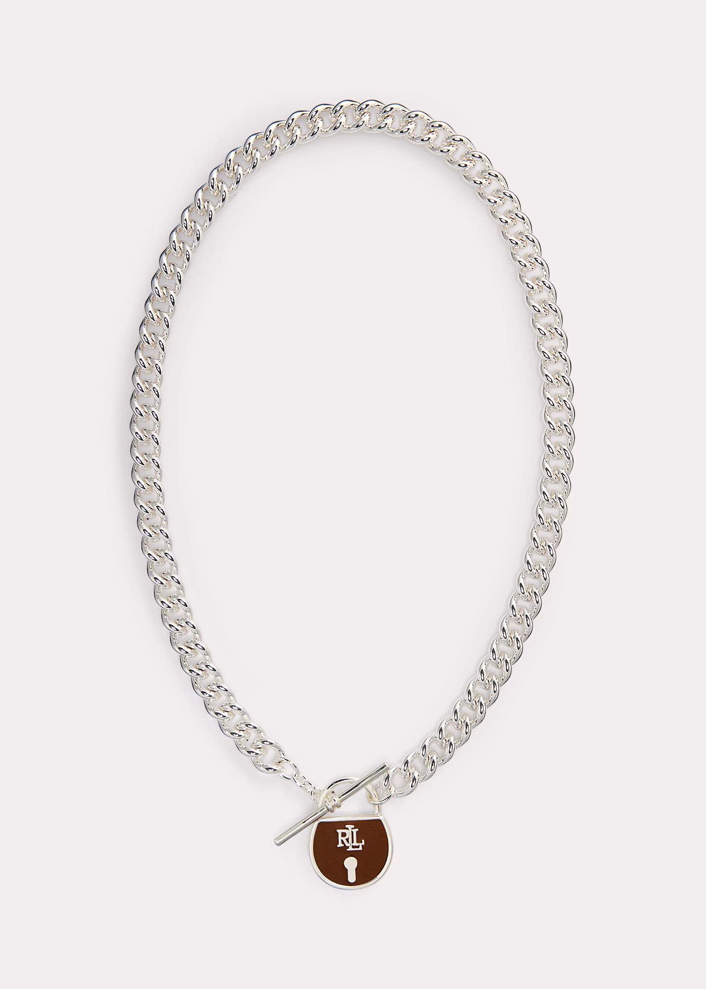 Versilberte Halskette mit Anhänger - RALPH LAUREN OUTLET