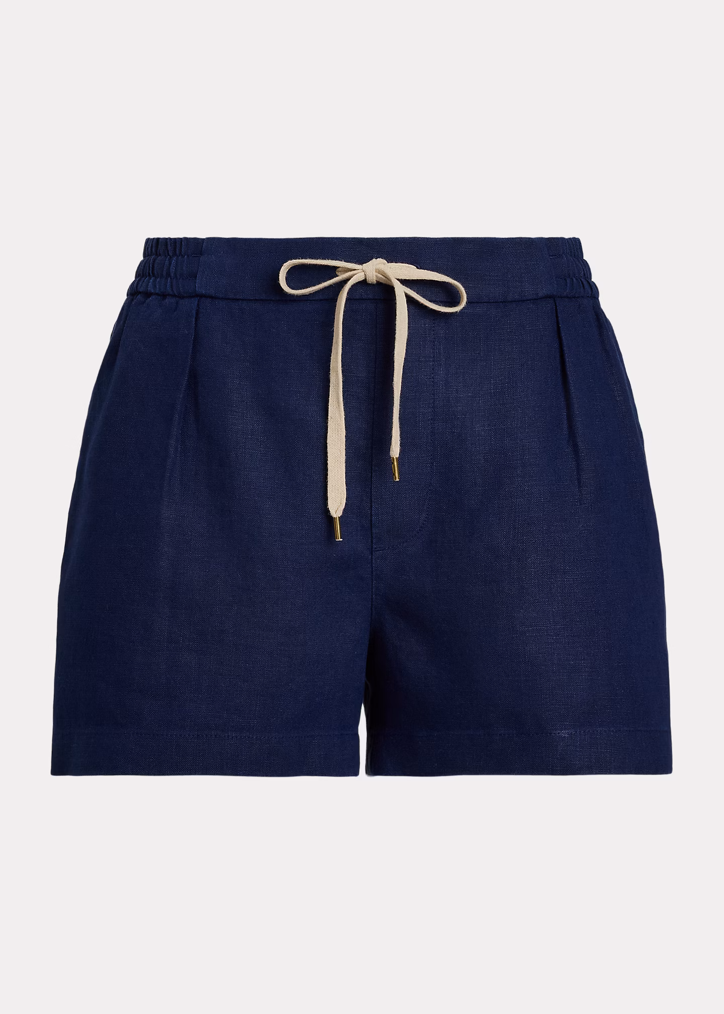 Leinenshorts mit Falten und Tunnelzug - RALPH LAUREN OUTLET