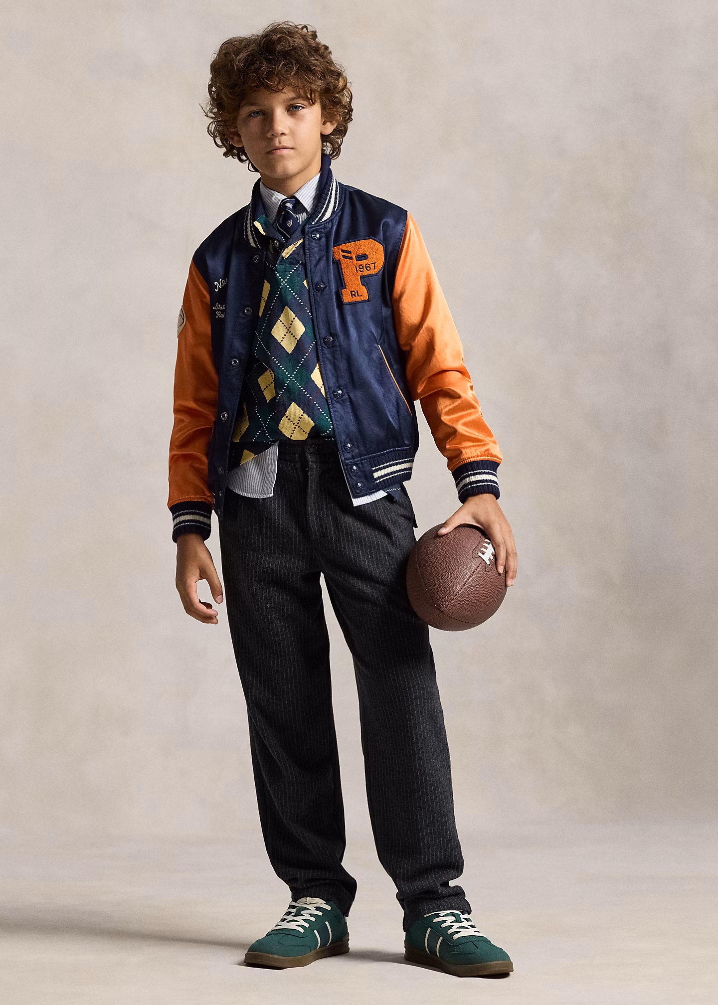 Hose aus Strick mit Kreidestreifen - RALPH LAUREN OUTLET