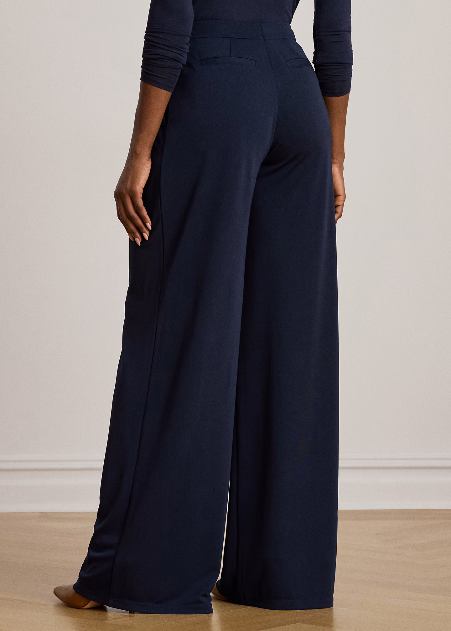 Stretchjersey-Hose mit weitem Bein - RALPH LAUREN OUTLET