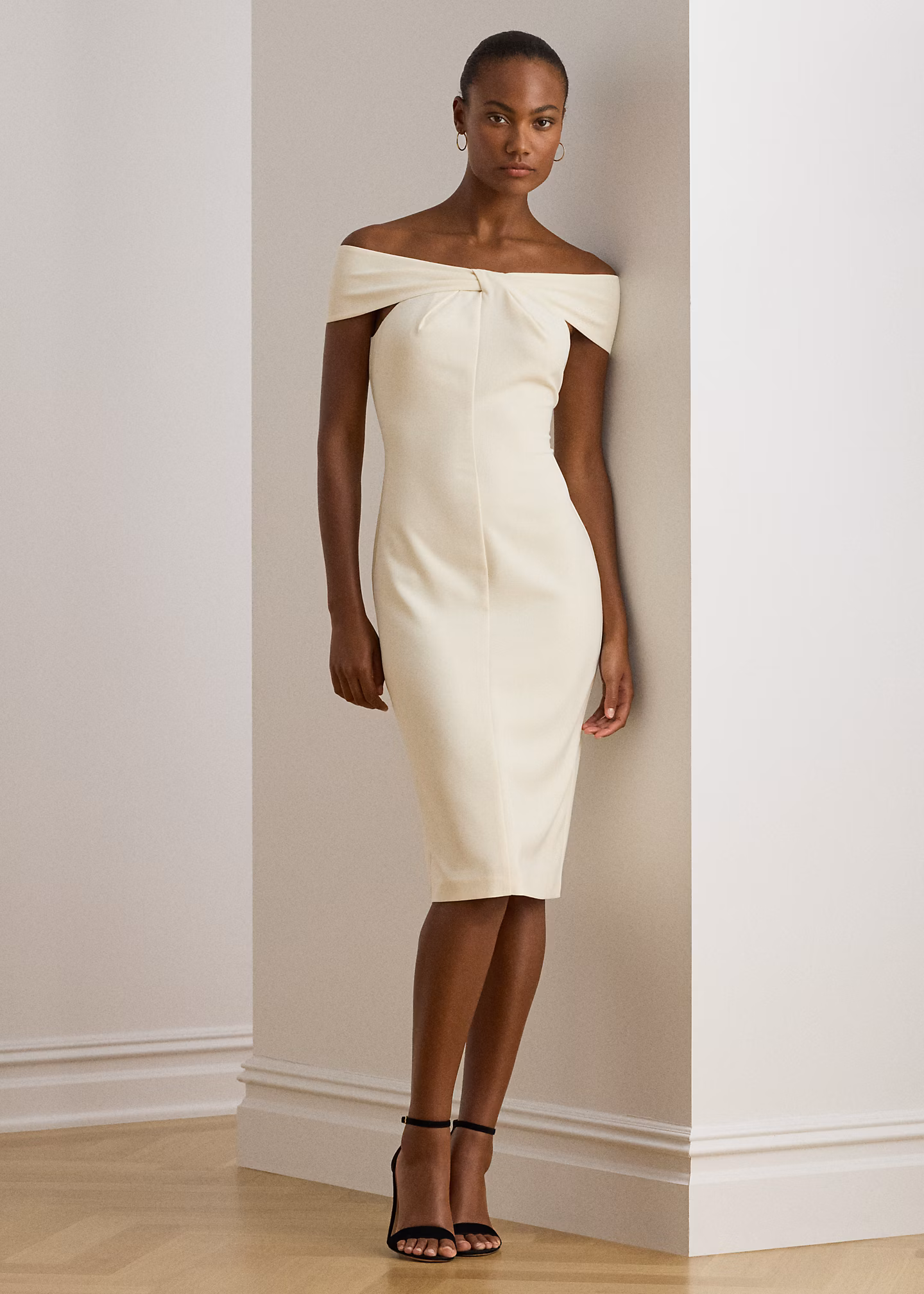 Crêpe-Cocktailkleid mit Twist-Detail - RALPH LAUREN OUTLET