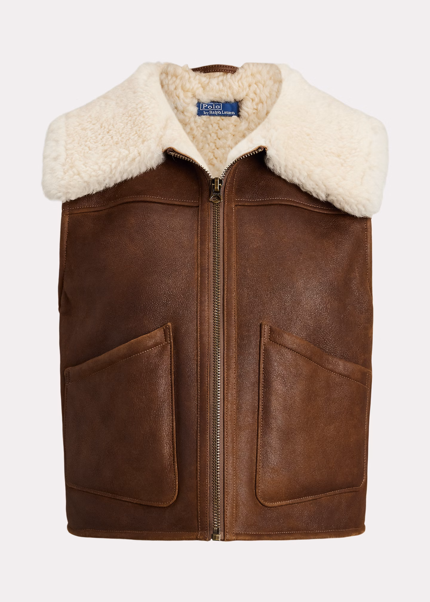 Lammfellweste mit Reißverschluss - RALPH LAUREN OUTLET