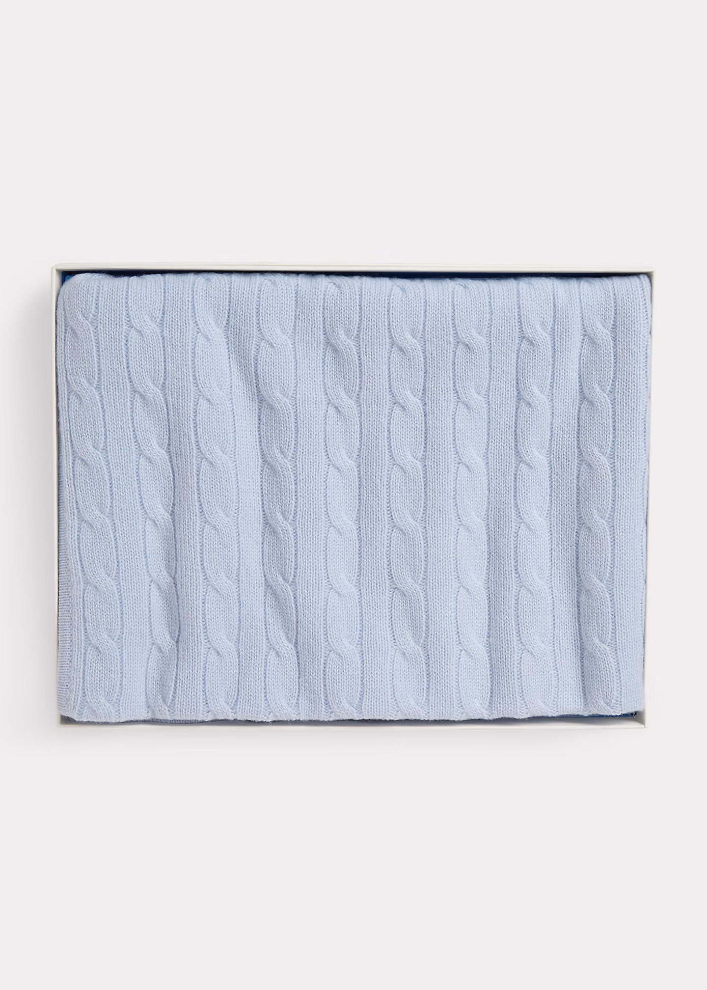 Kaschmirdecke mit Zopfmuster - RALPH LAUREN OUTLET