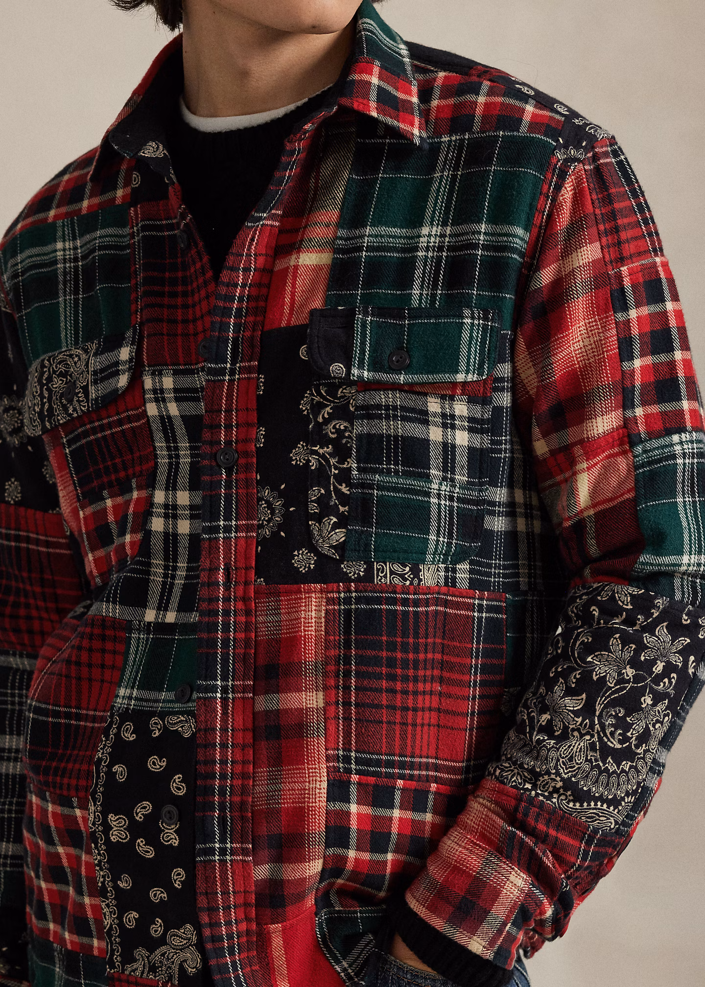 Classic-Fit Flanell-Arbeitshemd - RALPH LAUREN OUTLET