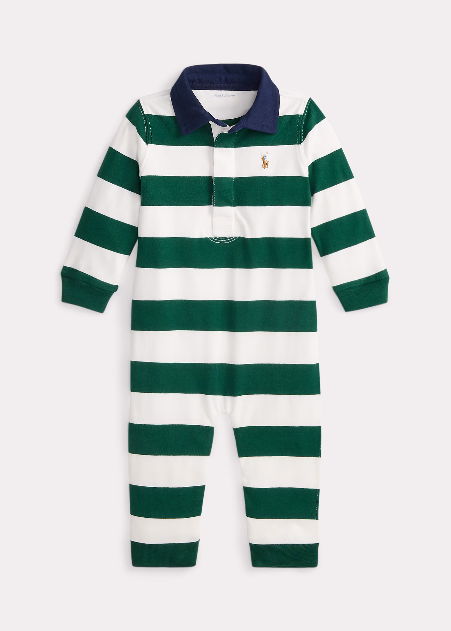 Gestreifter Rugby-Strampler - RALPH LAUREN OUTLET