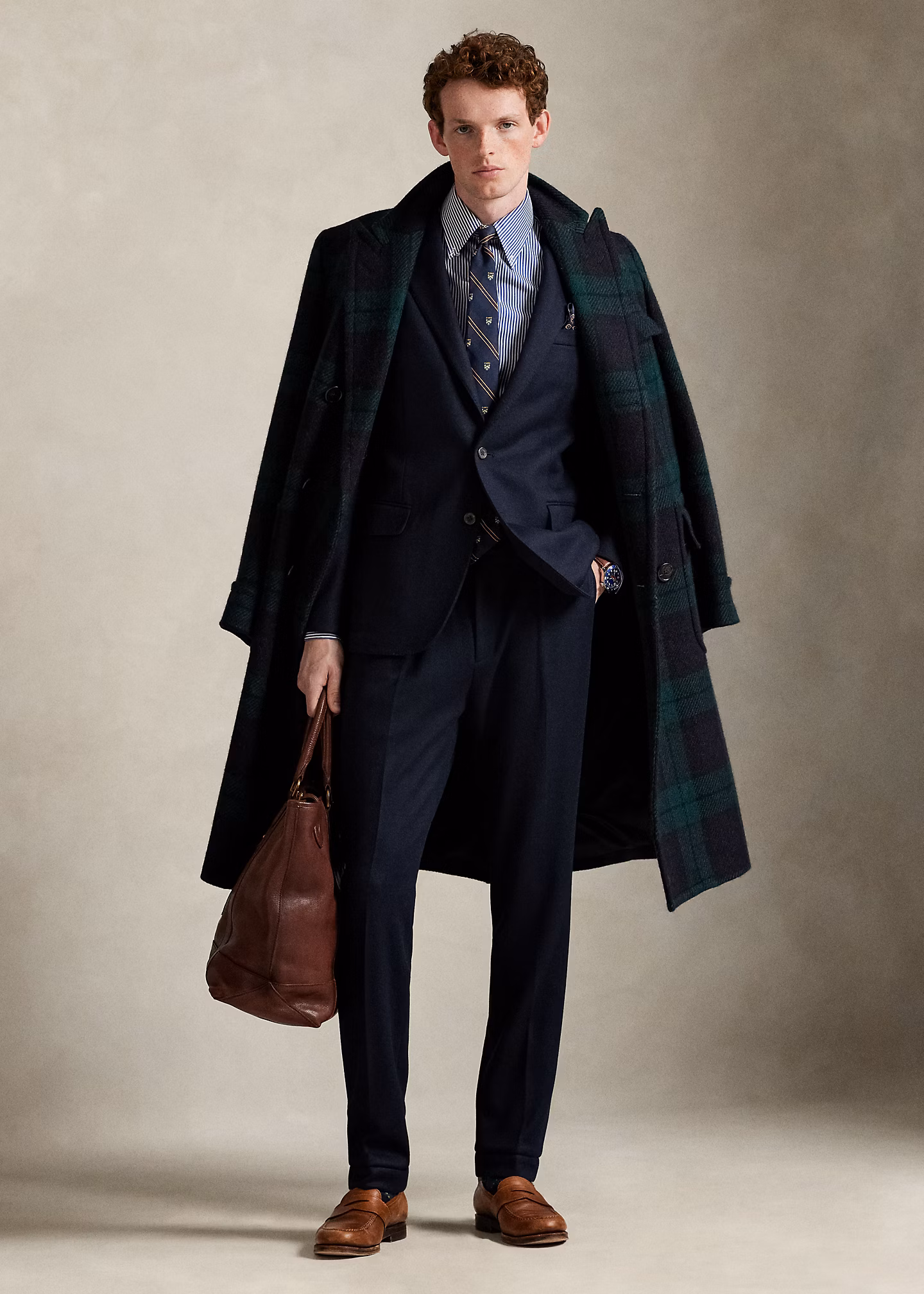 Anzughose aus Strick-Flanell - RALPH LAUREN OUTLET