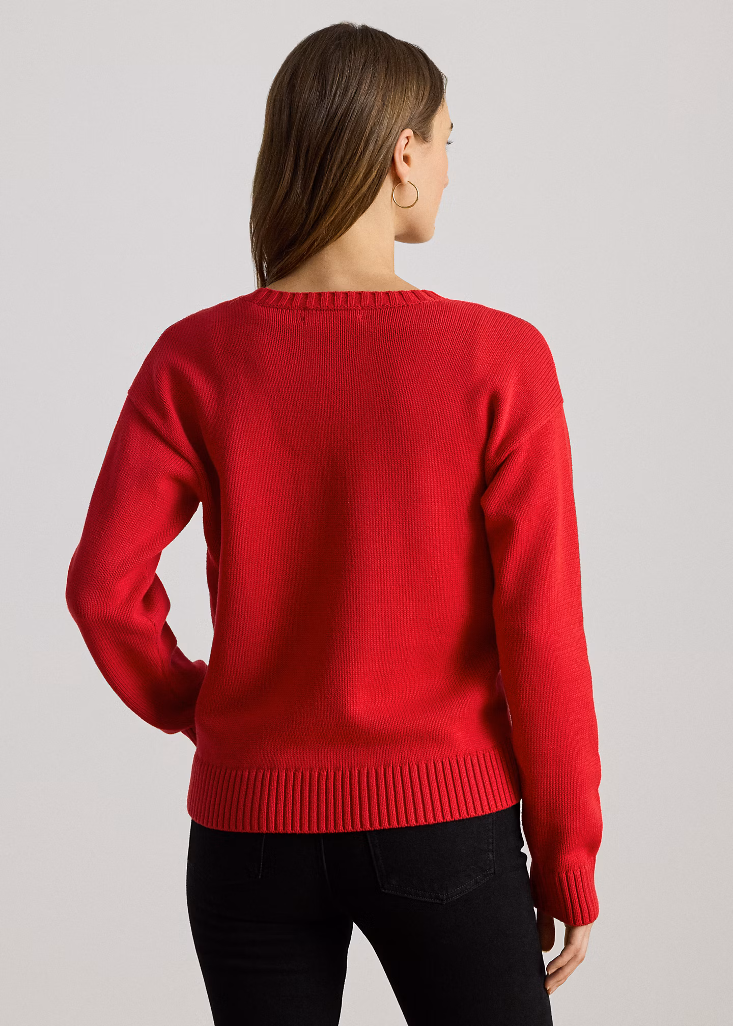 Baumwollpullover mit Foxhound-Intarsie - RALPH LAUREN OUTLET